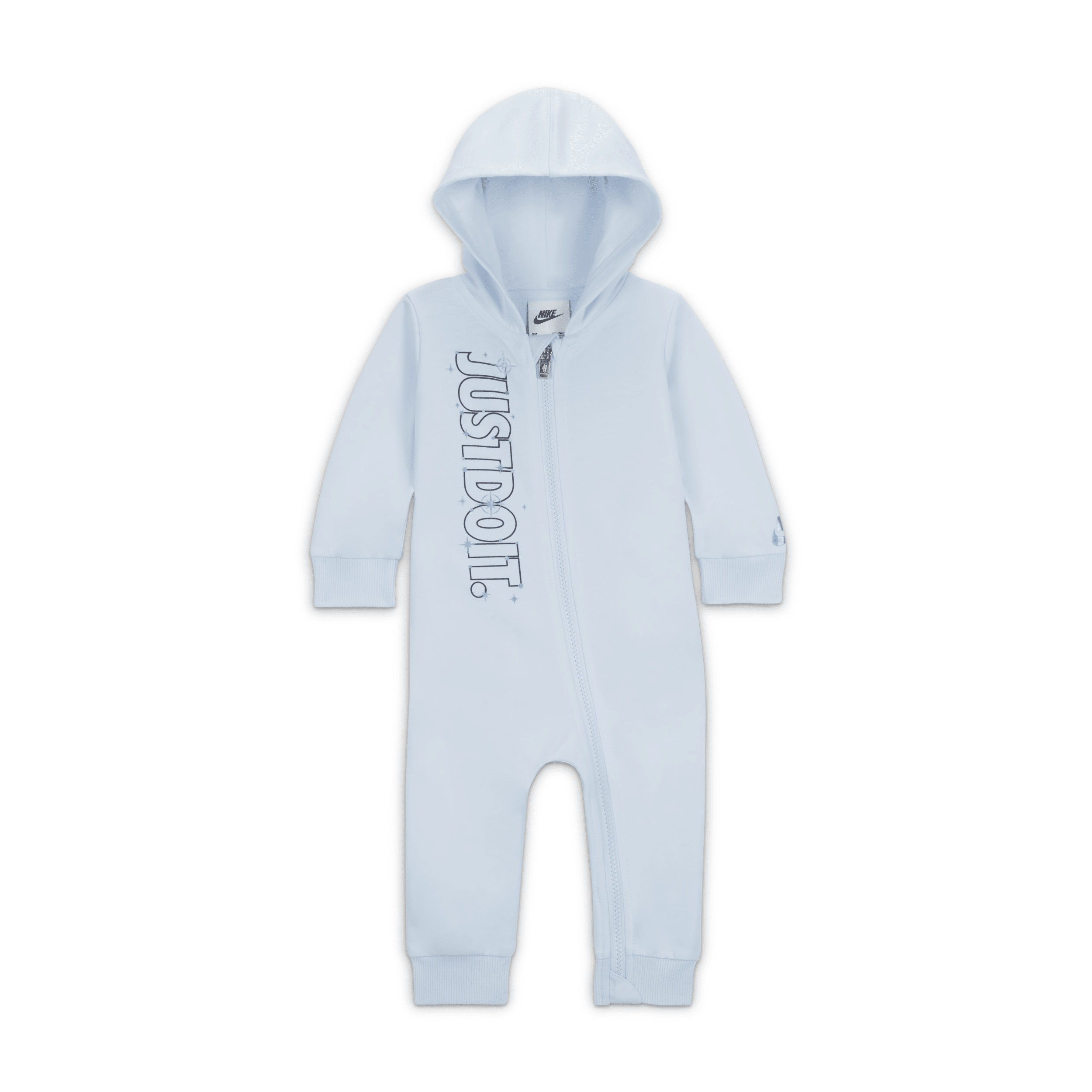 Nike Sportswear Shine Graphic Hooded Coverall Baby Coverall In Blue