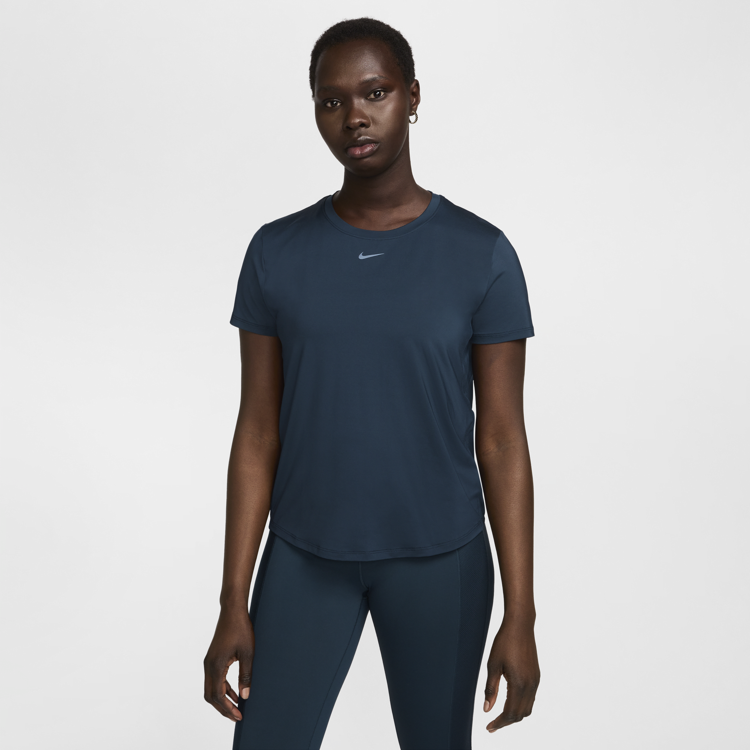 Nike Women's One Classic Dri-fit Short-sleeve Top In Blue