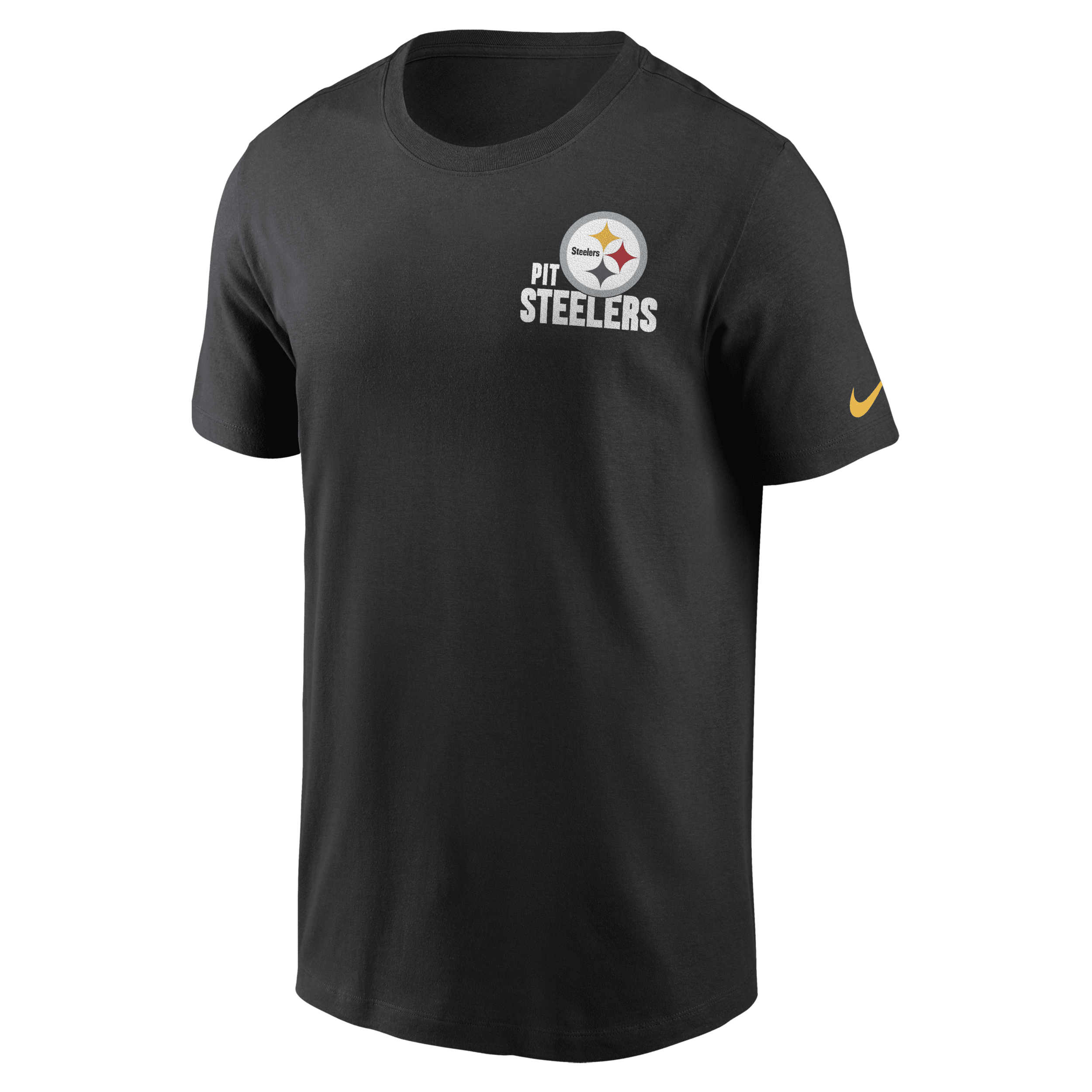 Nike Black Pittsburgh Steelers Blitz Essential T-shirt In Black