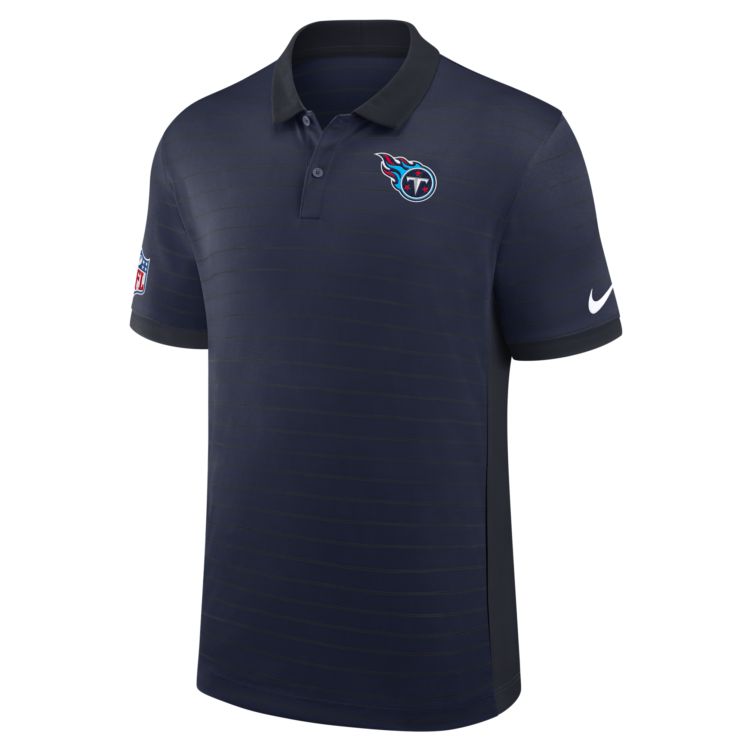 Tennessee Titans Sideline Victory Stripe Nike Men's Dri-FIT NFL Polo in Blue | 03BG0CZD8F-RPE