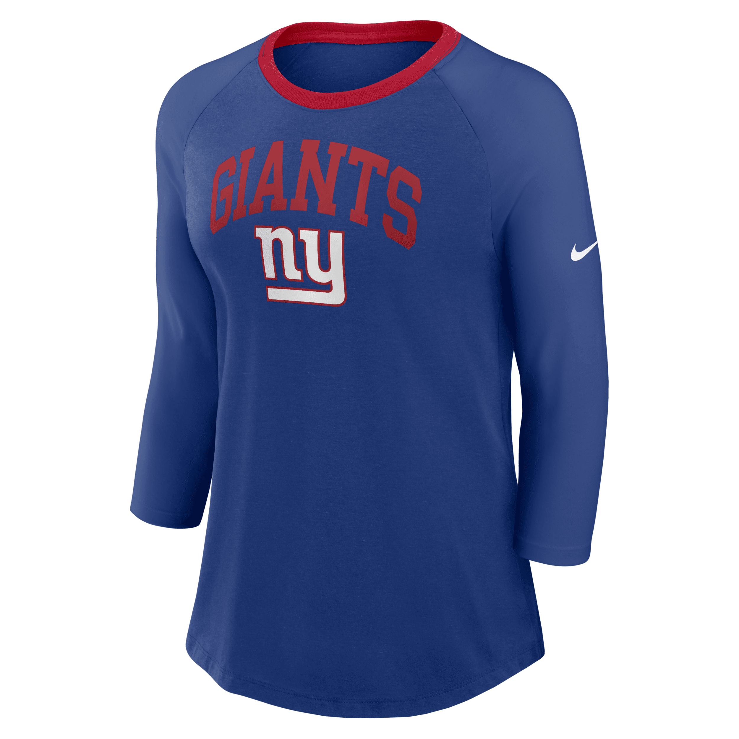 Nike New York Giants Women's Nfl 3/4-sleeve T-shirt In Blue