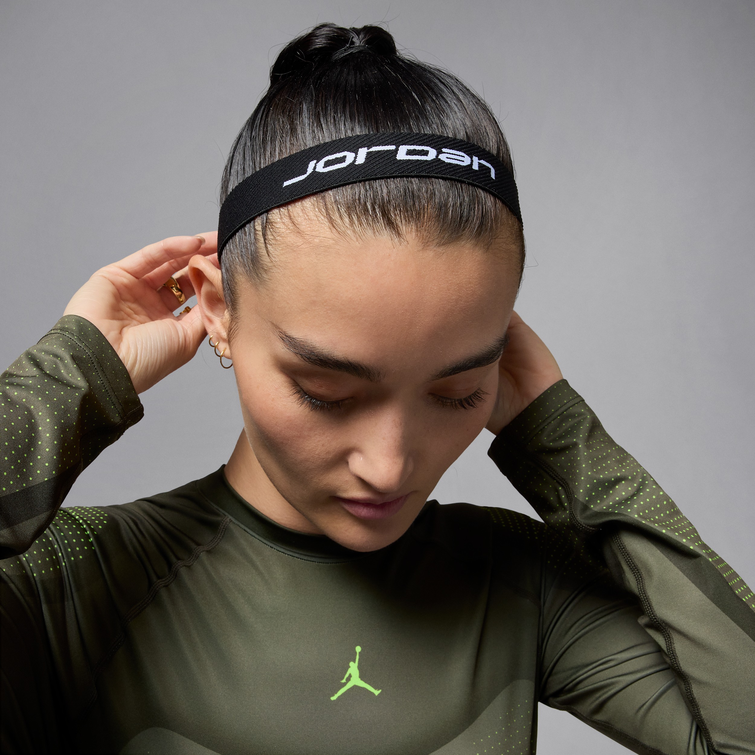 Jordan Sport Mixed-Width Headbands 3-Pack in Black J1012024-036 14$