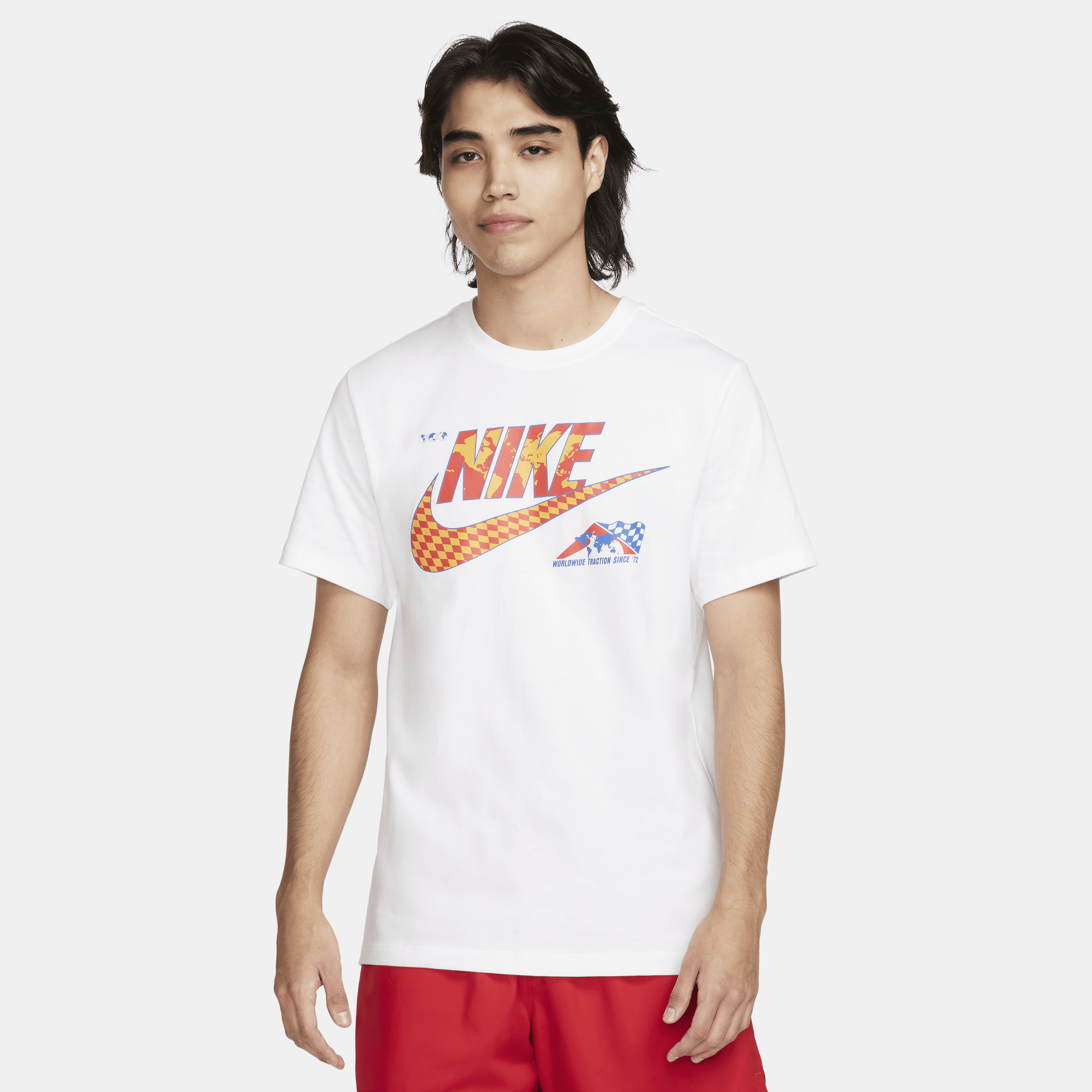 Nike Worldwide Traction Graphic T-shirt In White