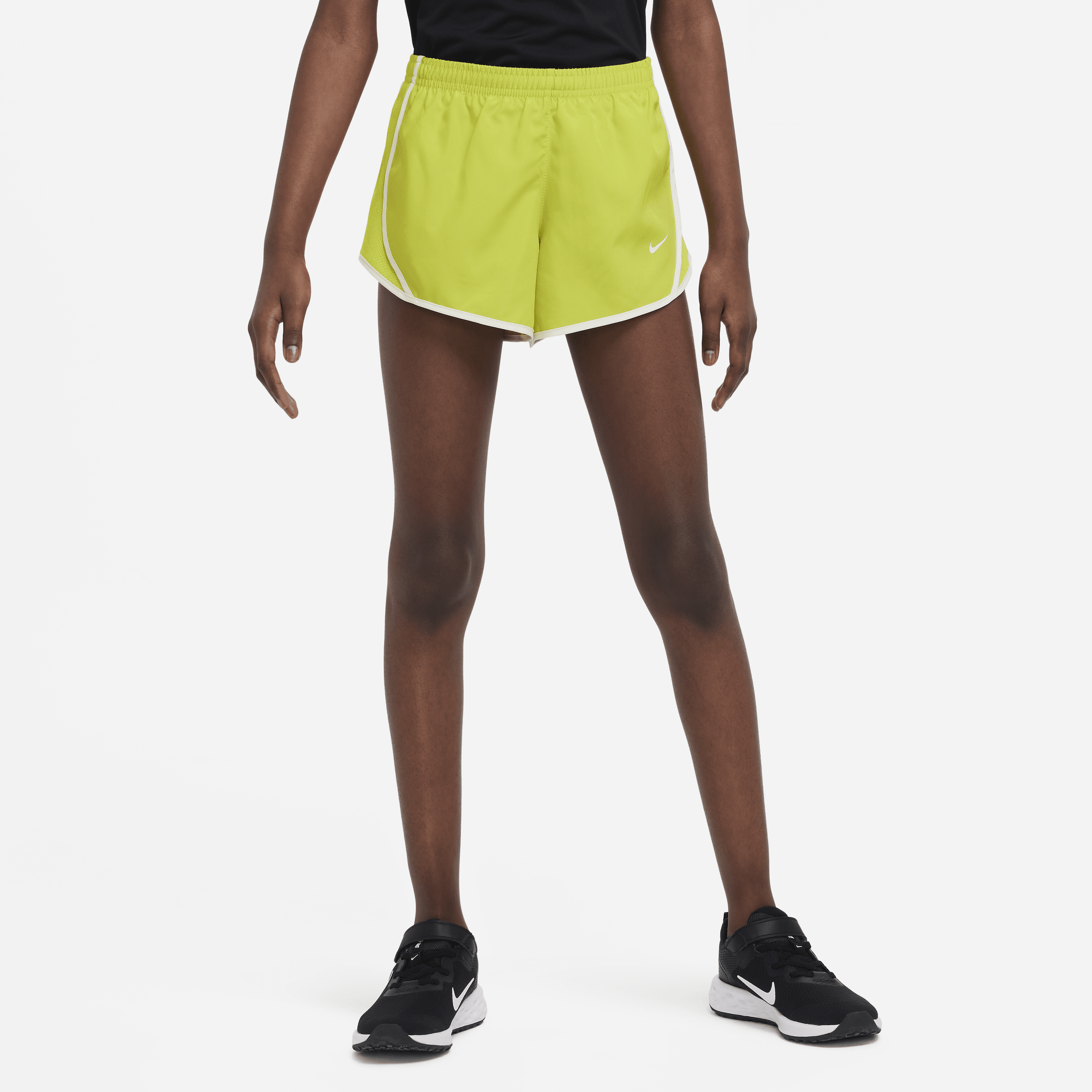 Nike Tempo Big Kids' (Girls') Dri-FIT Running Shorts in Green