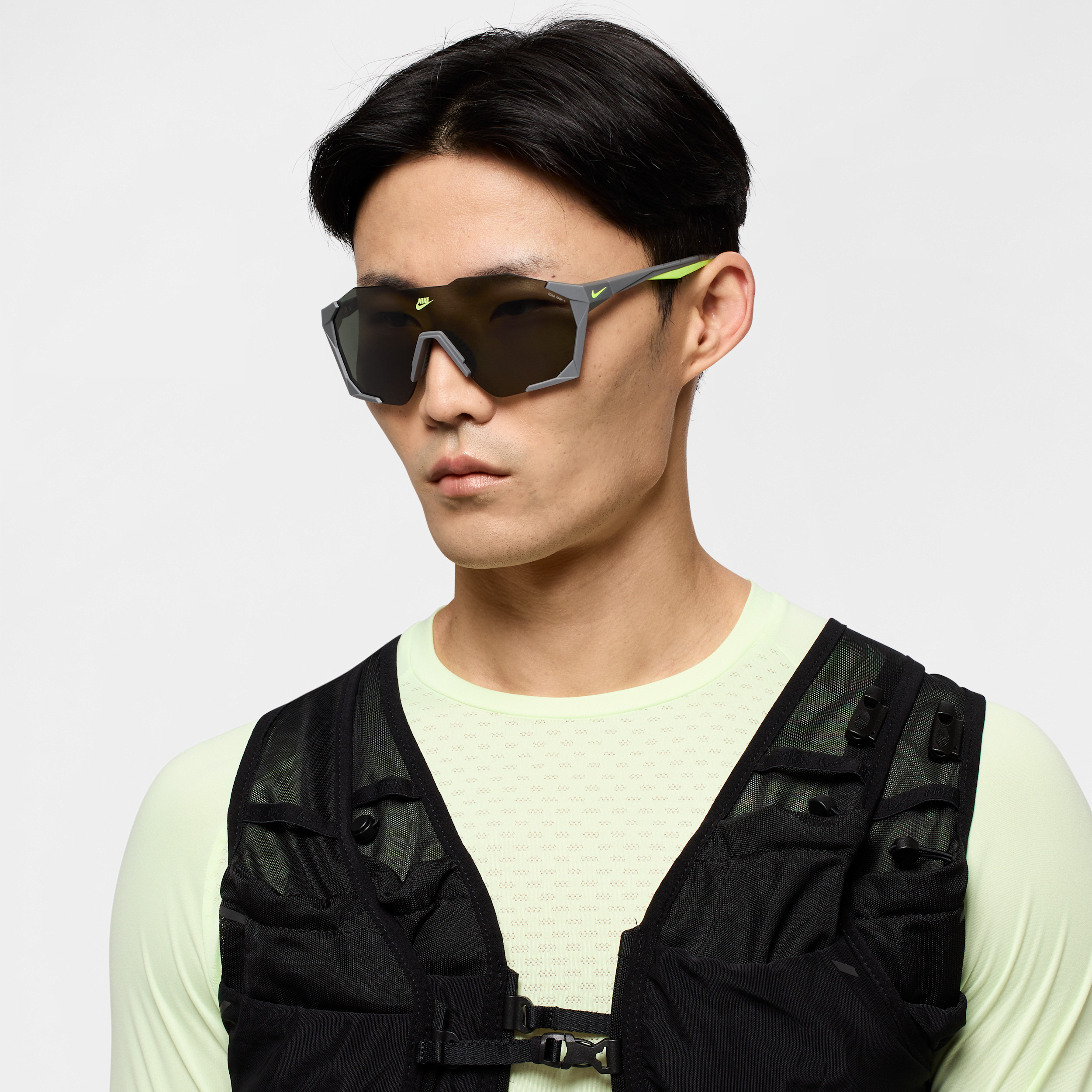 Nike Men's Charged Shield Sunglasses In Grey