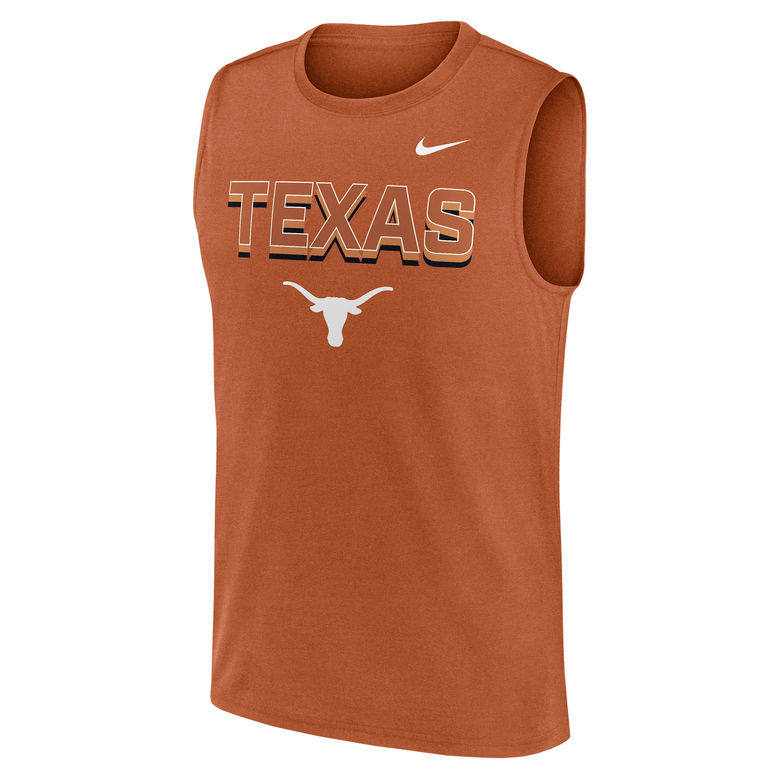 Nike Texas Orange Texas Longhorns Primetime Tricode Legend Performance Tank Top In Orange