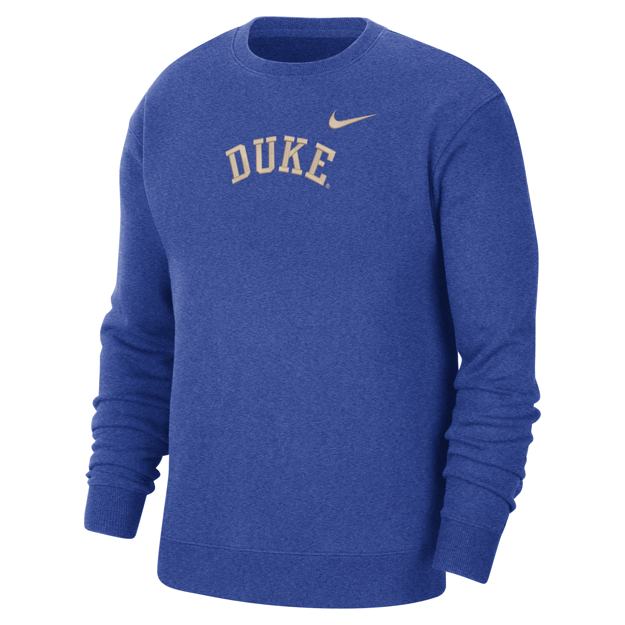 Shop Nike Duke  Men's College Crew-neck Sweatshirt In Blue