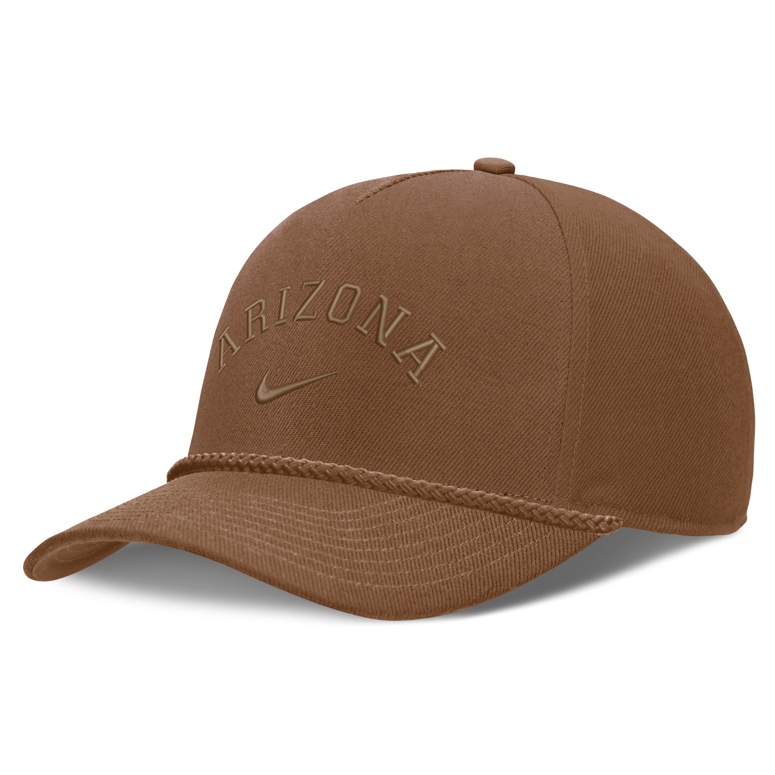 Nike Men's and Women's Tan Arizona Wildcats Campus Prep Tonal Rope Rise 5-Panel Adjustable Hat - Tan