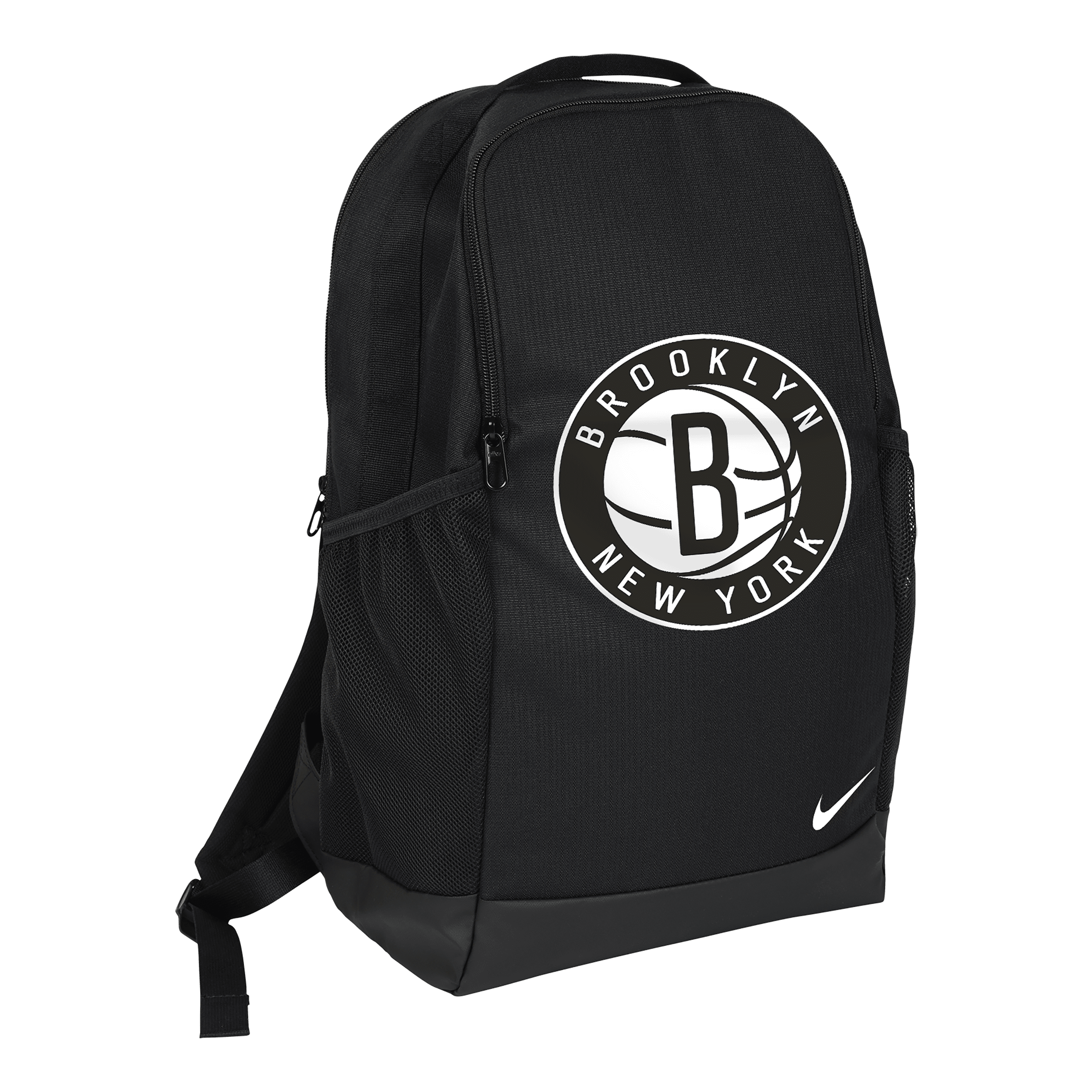 Nike Brooklyn Nets Brasilia Unisex Nba Backpack (24l) In Black