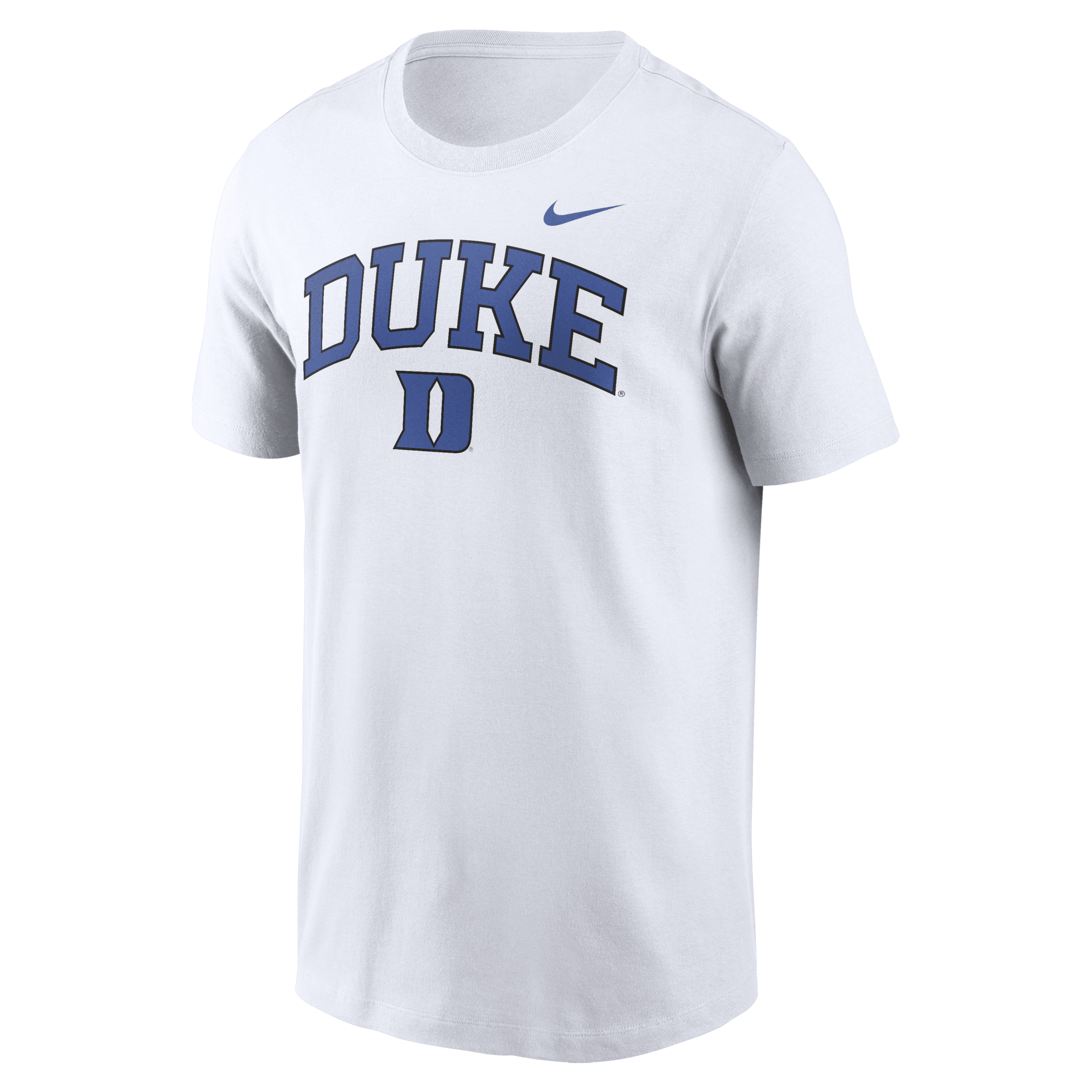 Nike Men's White Duke Blue Devils Blitz 2-hit T-shirt In White