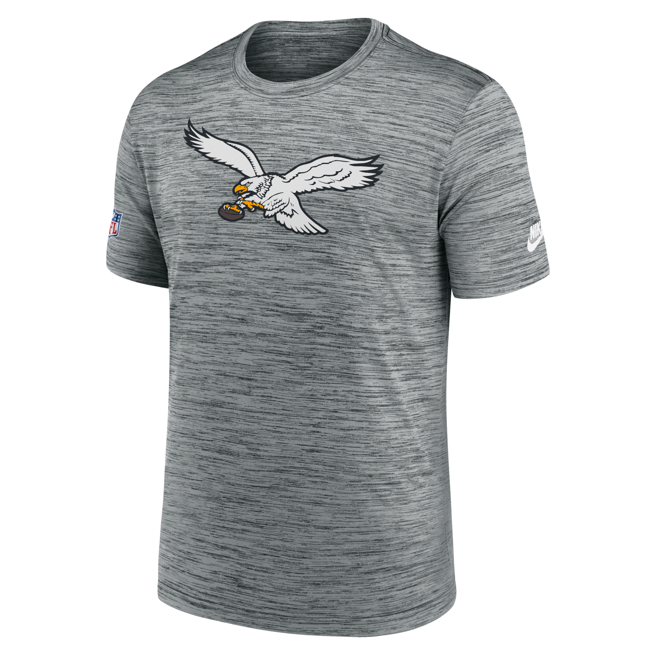 Nike Gray Philadelphia Eagles Velocity Alternate Logo Performance T-shirt In Grey
