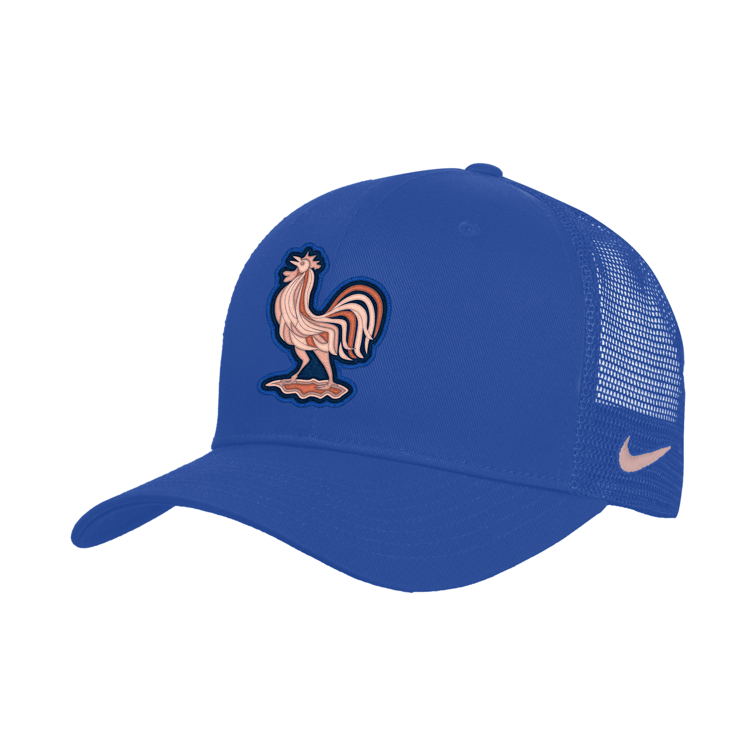 Nike Fff Rise Unisex Soccer Structured Adjustable Trucker Cap In Blue