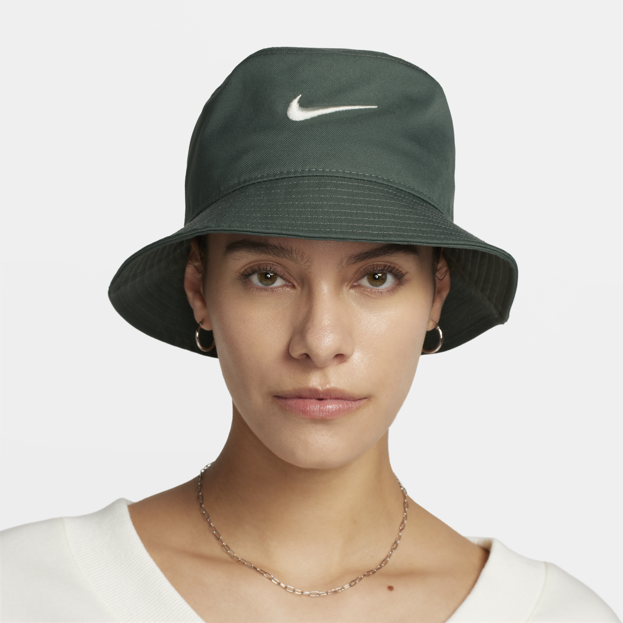 Nike Unisex Apex Swoosh Bucket Hat In Green