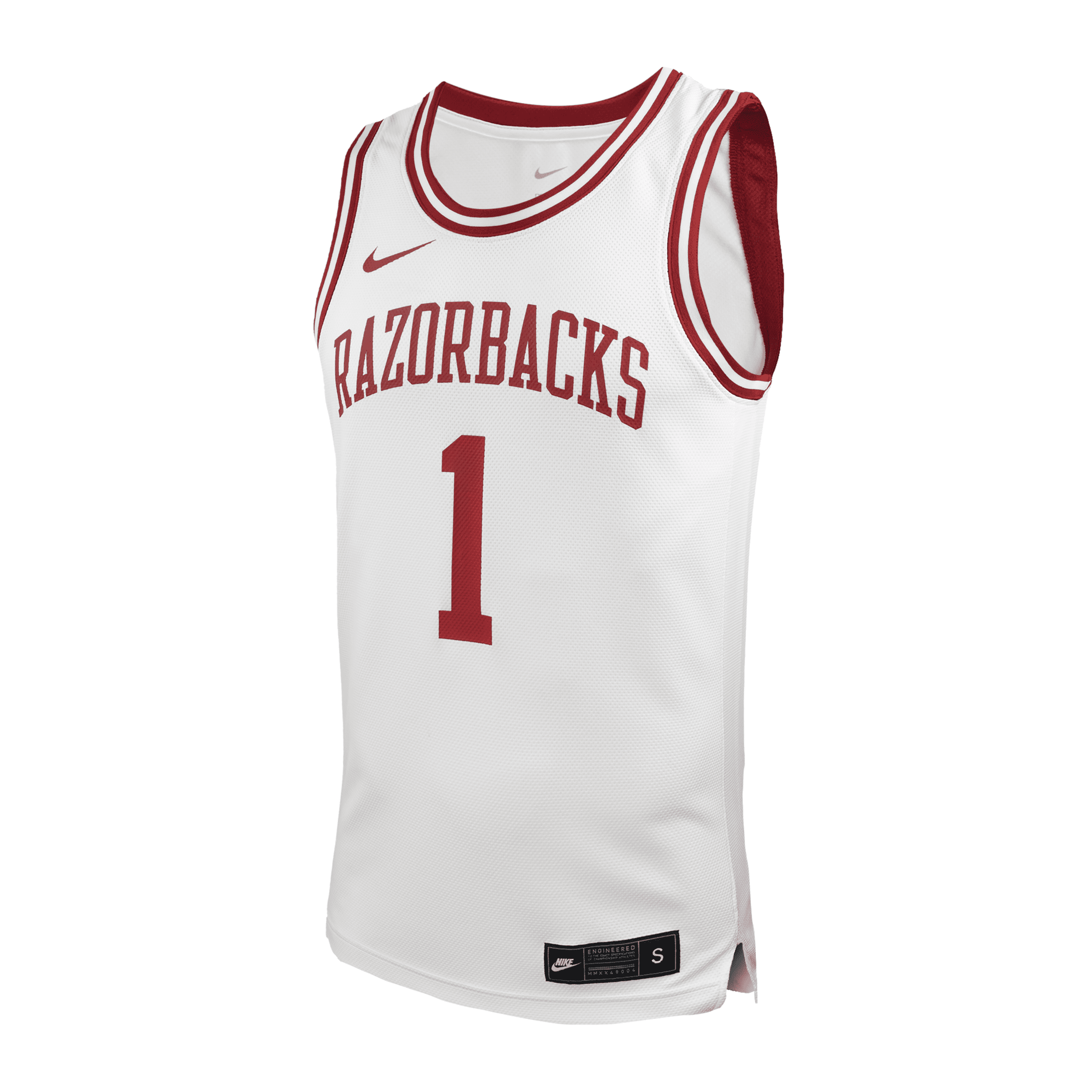 Nike Arkansas  Men's College Basketball Jersey In White