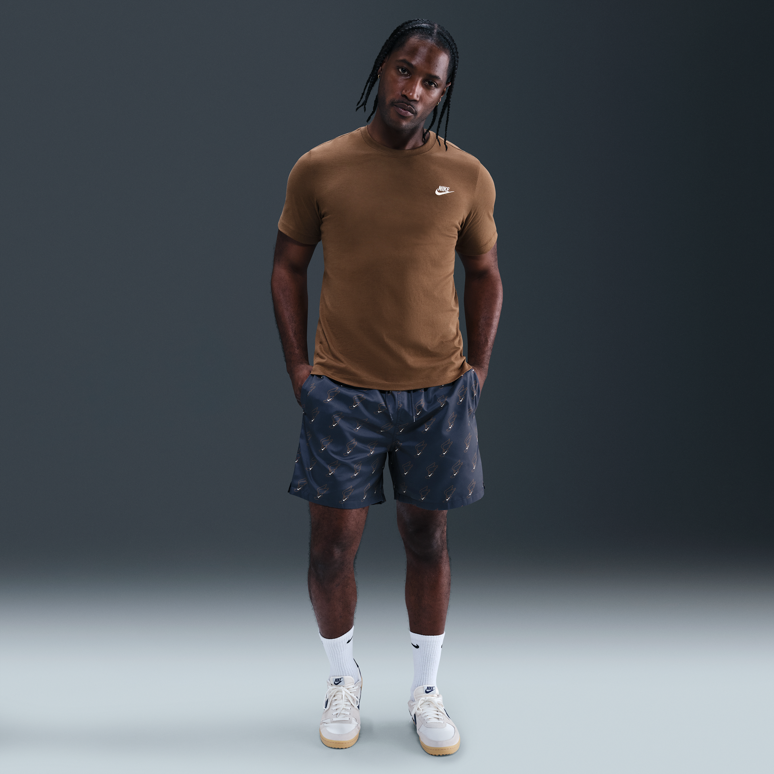 Nike Men's Club Flow Shorts In Blue