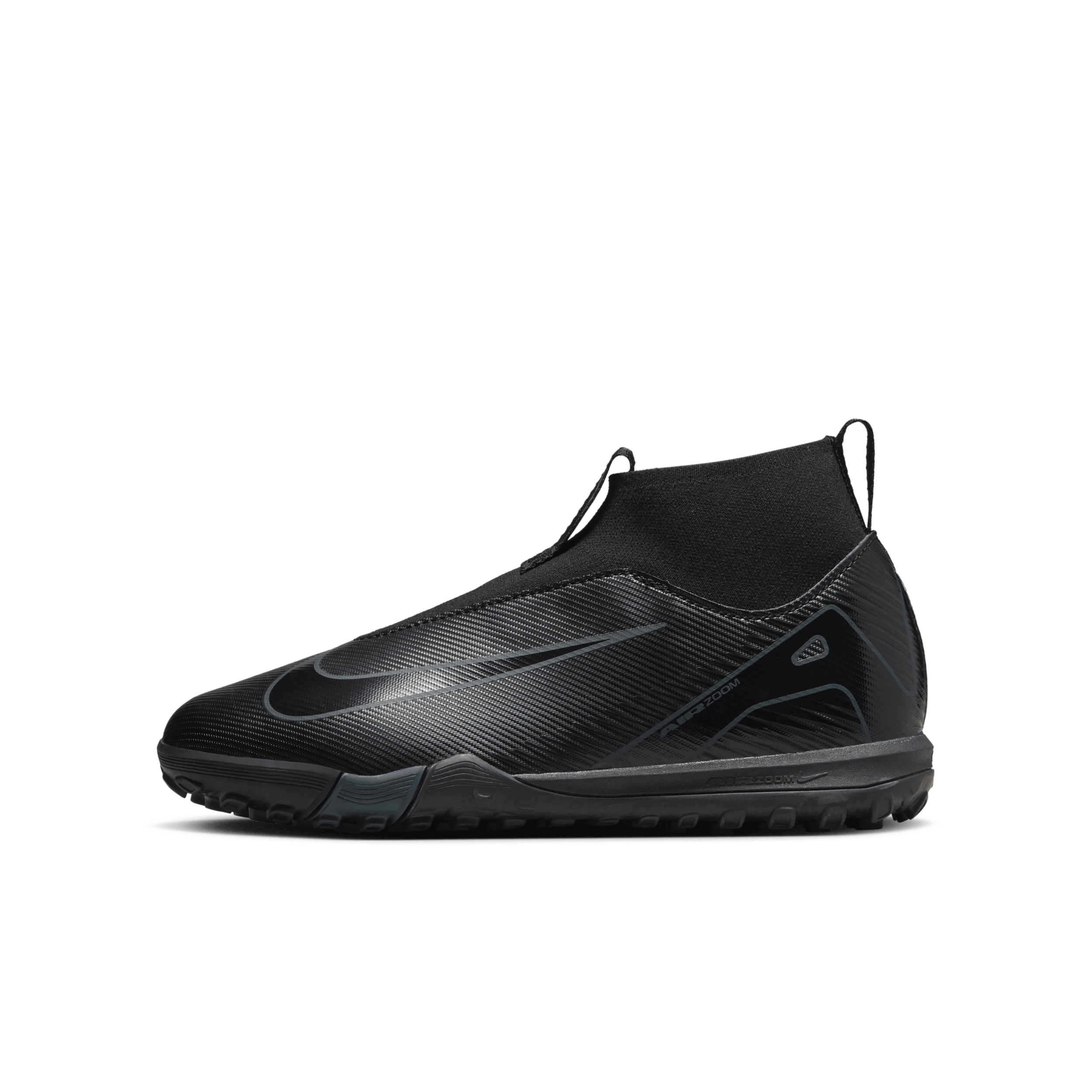 Nike Jr. Mercurial Superfly 10 Academy Little/big Kids' Tf High-top Soccer Shoes In Black