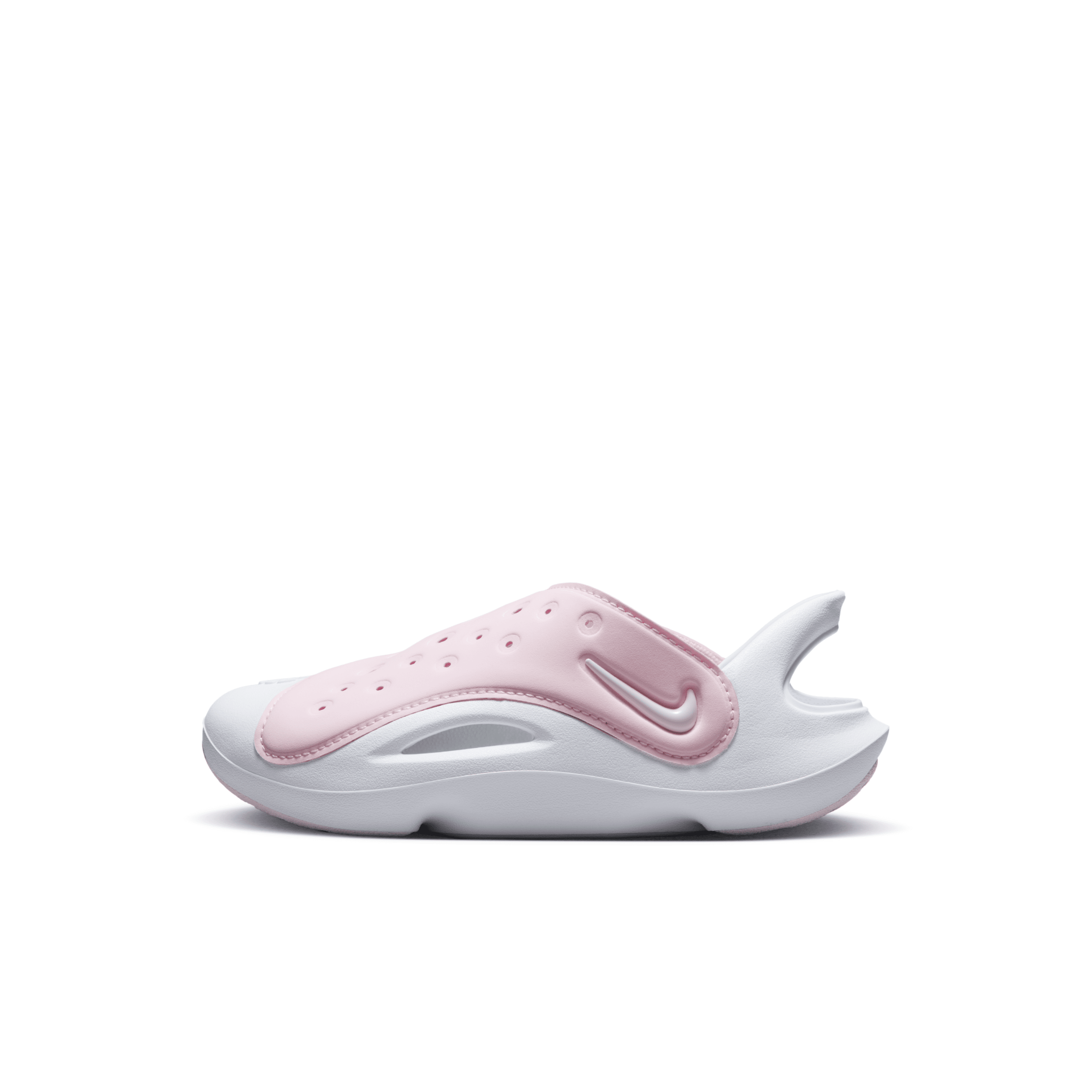 Shop Nike Aqua Swoosh Little Kids' Sandals In Pink