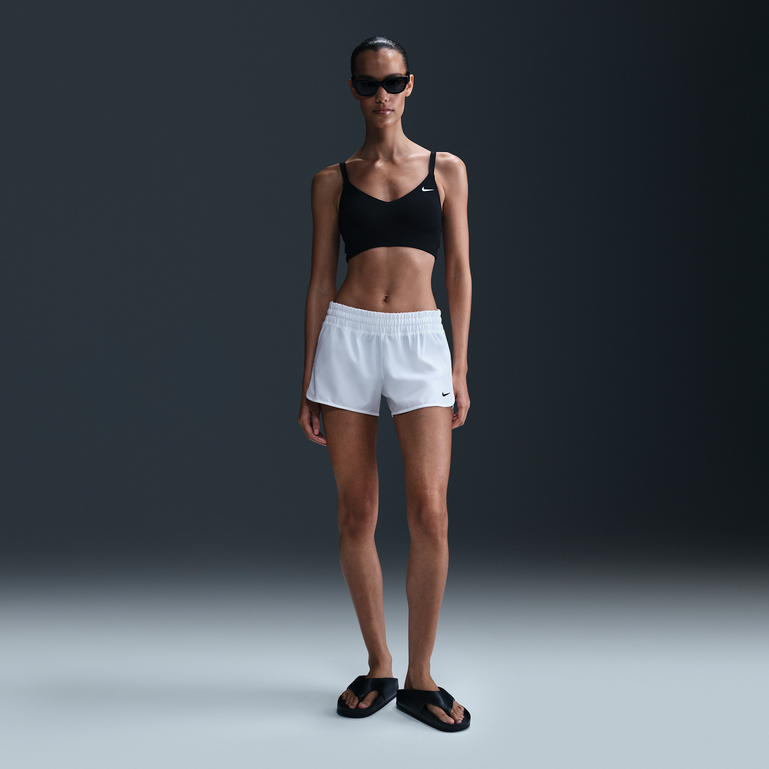 Nike Women's Swim Cover-up Shorts In White