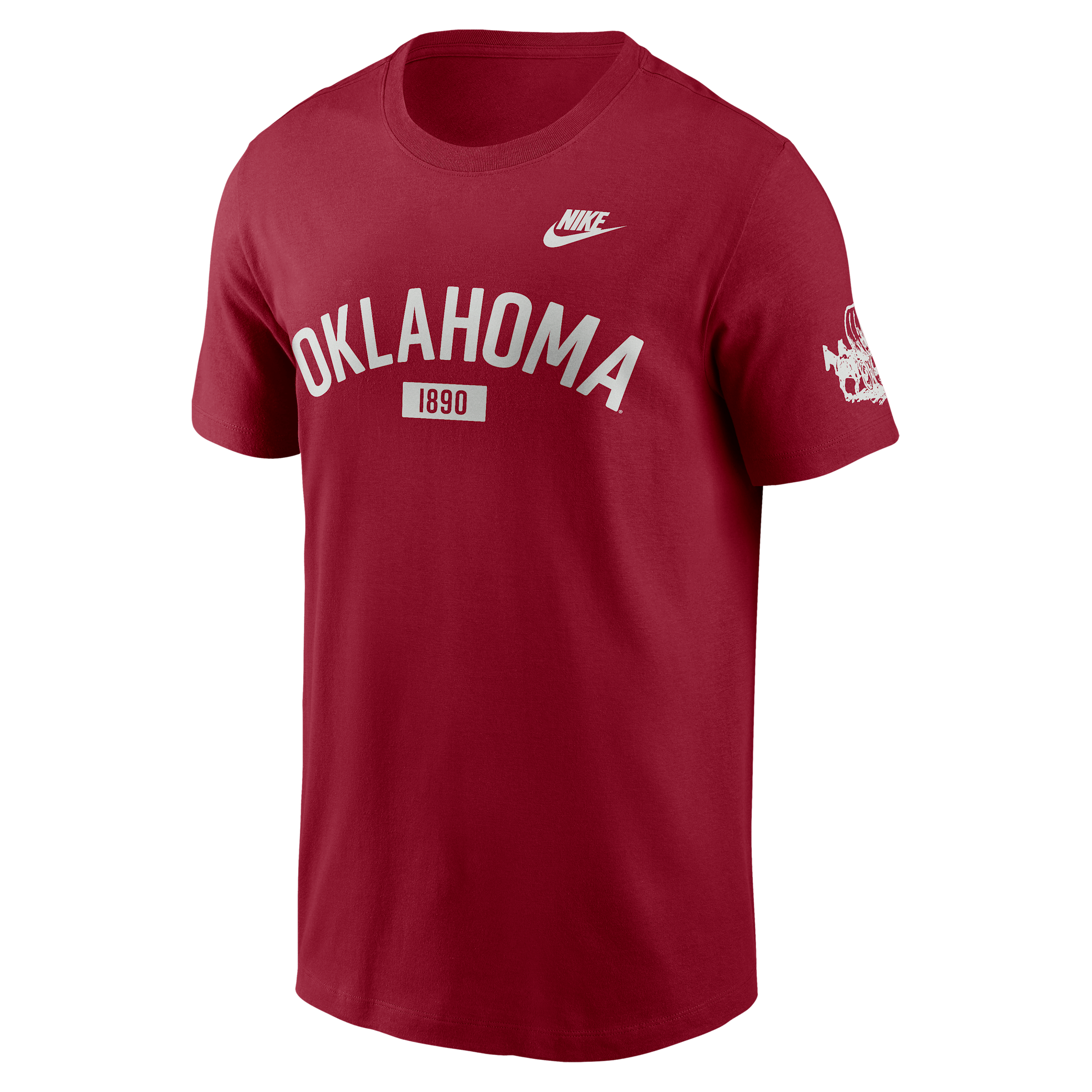 Oklahoma Legacy Arch 2-Hit Nike Men's College T-Shirt in Red | N19969WOKV-5ML
