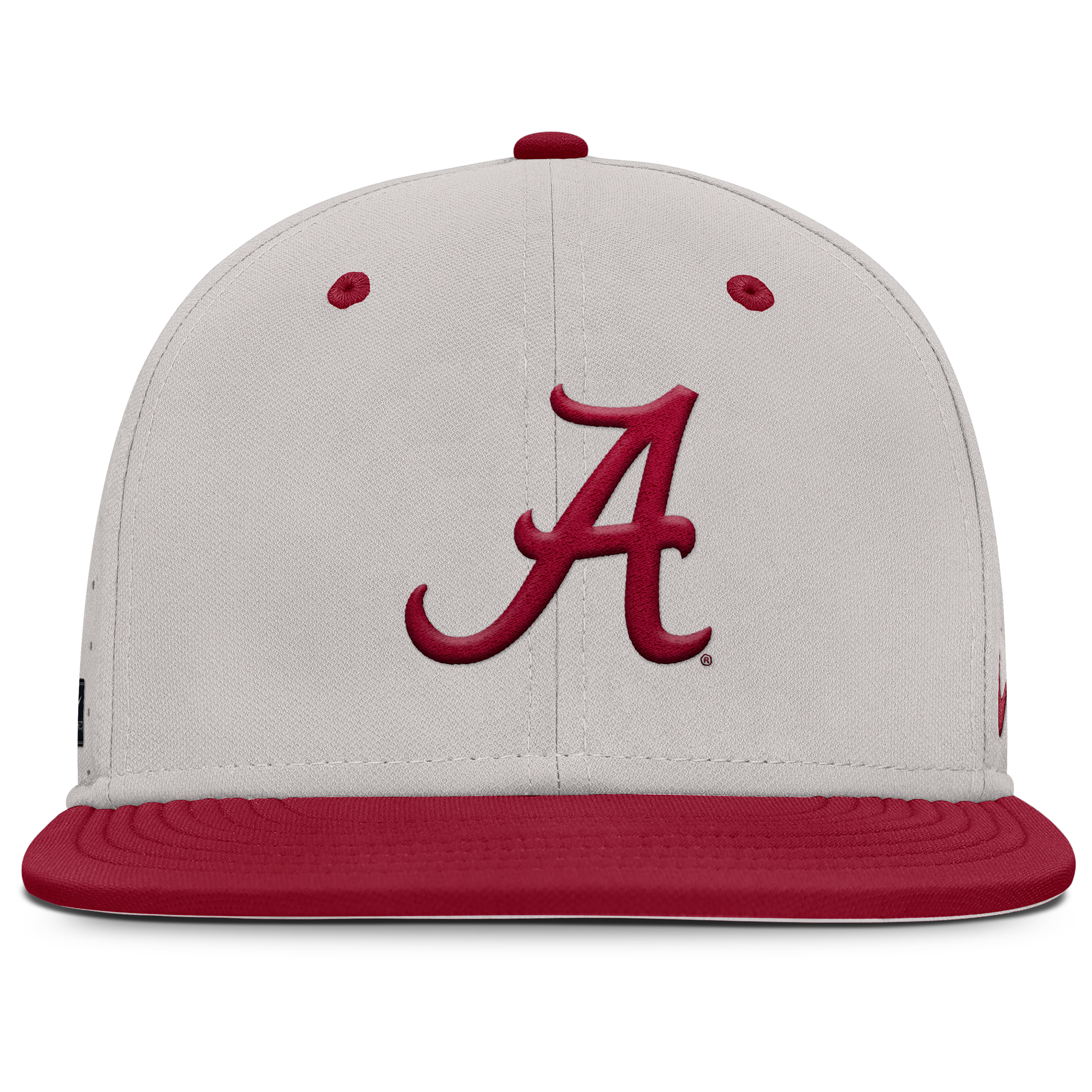 Nike Alabama Crimson Tide Dugout True Menâs  Men's Dri-fit College Fitted Hat In Gray