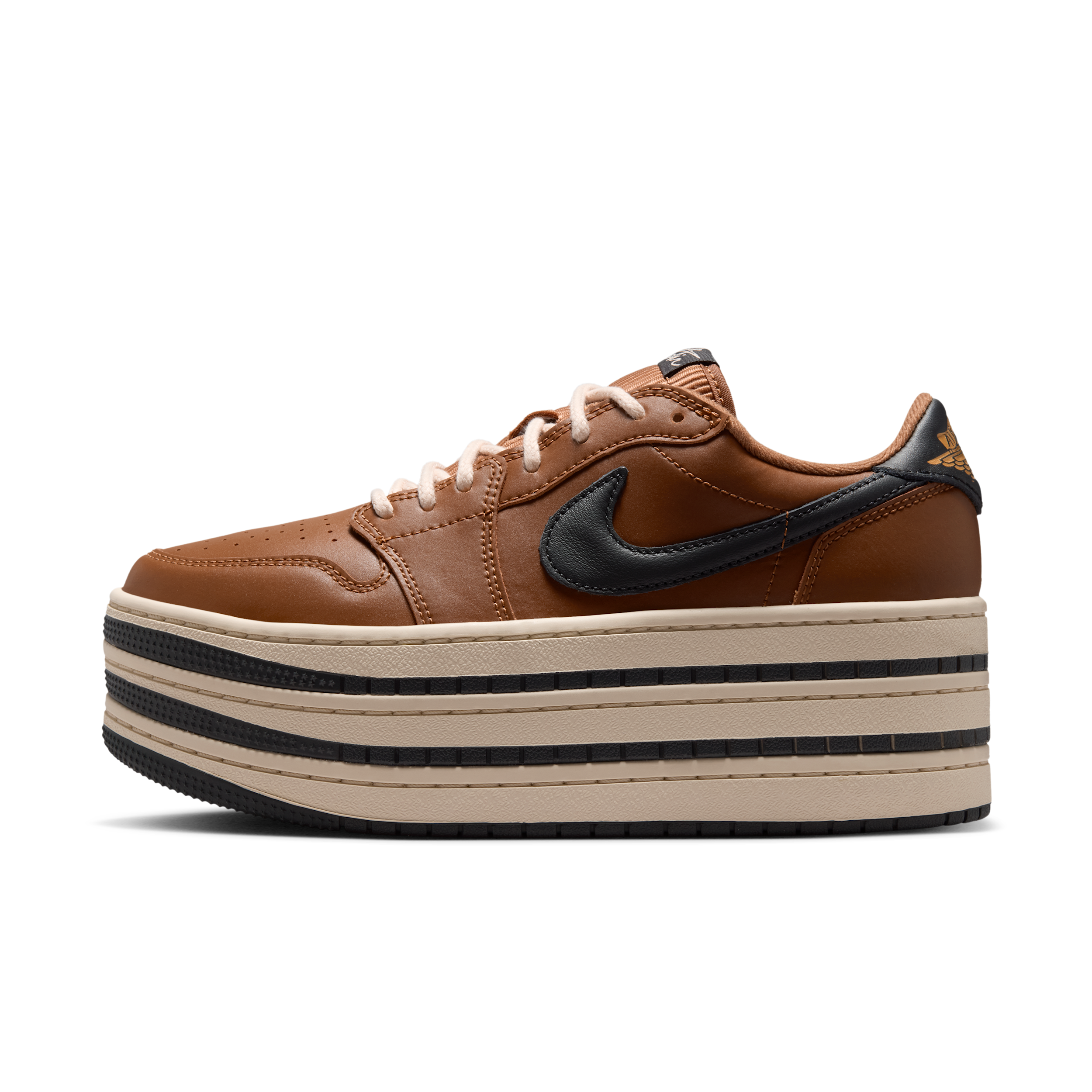 Women's Air Jordan 1 Triple Stack SE Shoes in Brown | IV5086-200