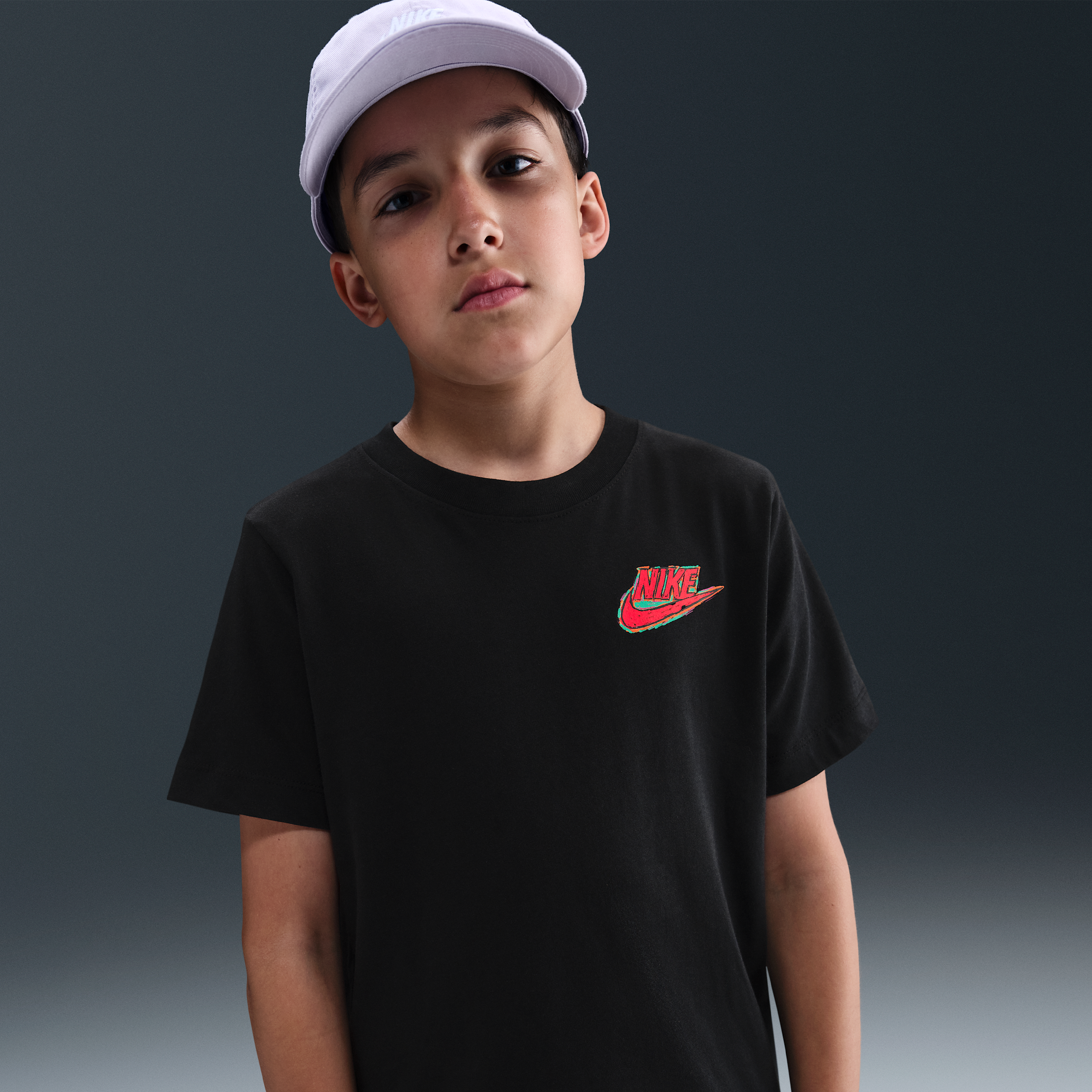 Nike Sportswear Big Kids' T-shirt In Black