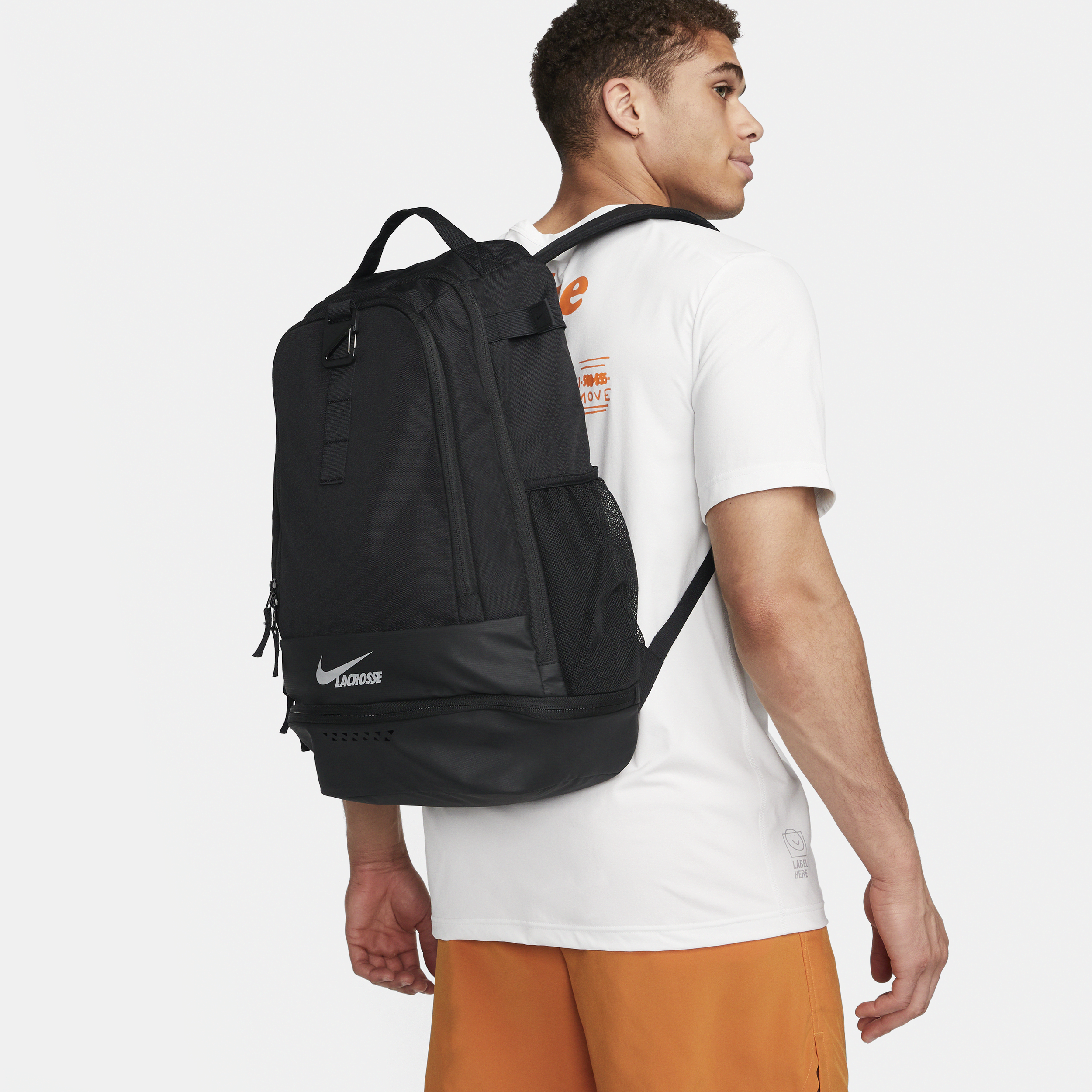 Nike Unisex Zone Lacrosse Backpack (34l) In Black