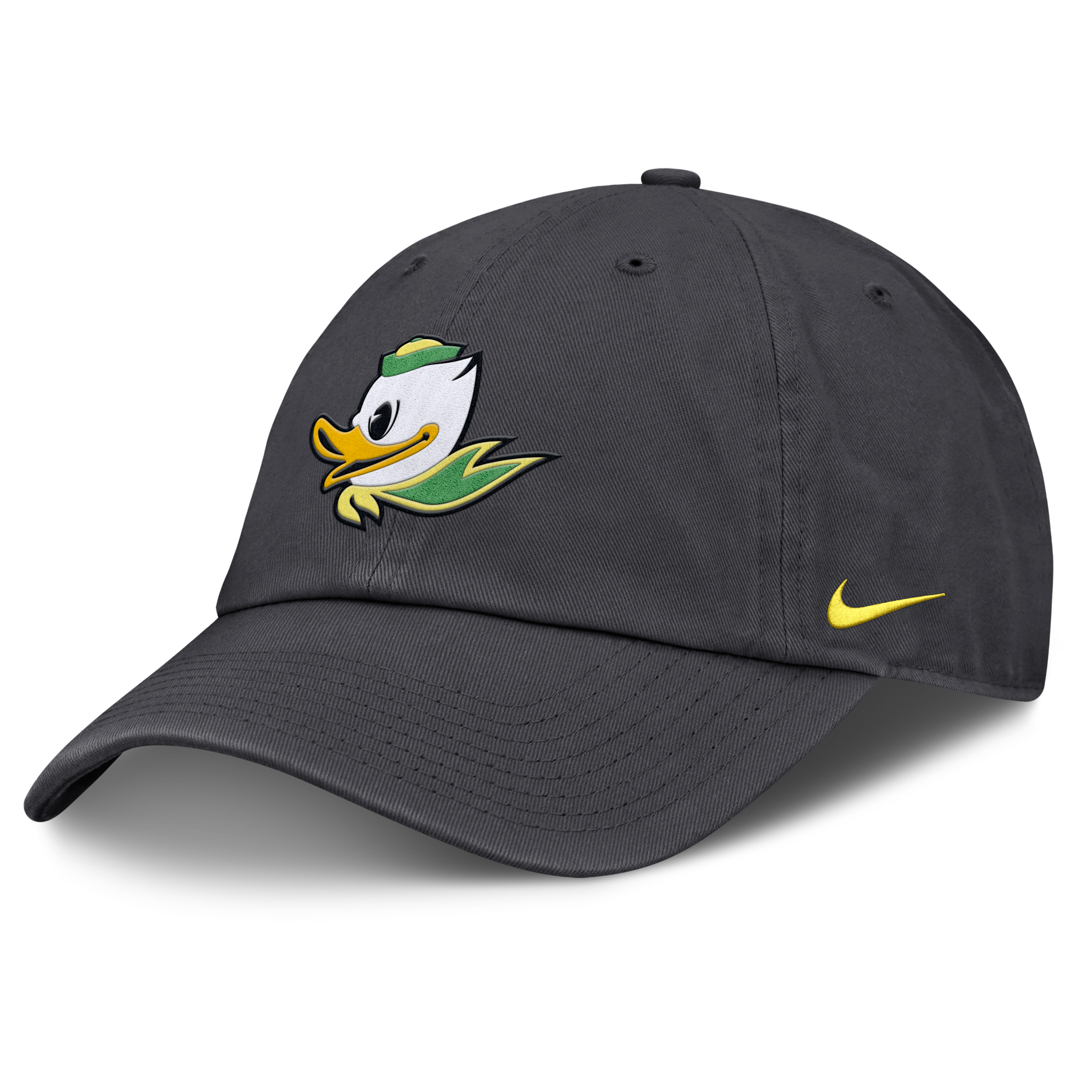 Nike Men's Anthracite Oregon Ducks Club Dri-fit Adjustable Hat - Anthracite