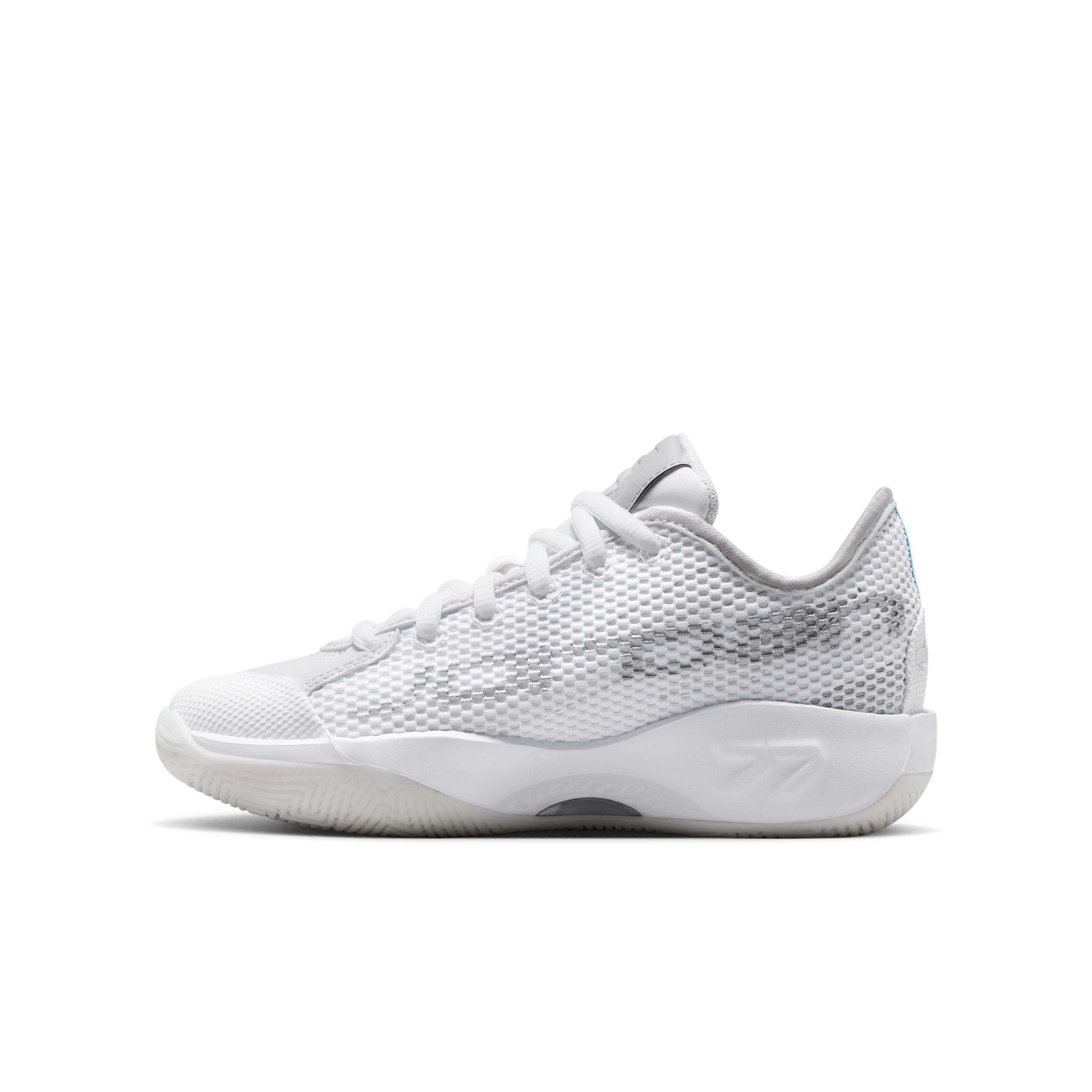 Nike Luka 77 "Triple White" Big Kids' Basketball Shoes in White | IH0573-100
