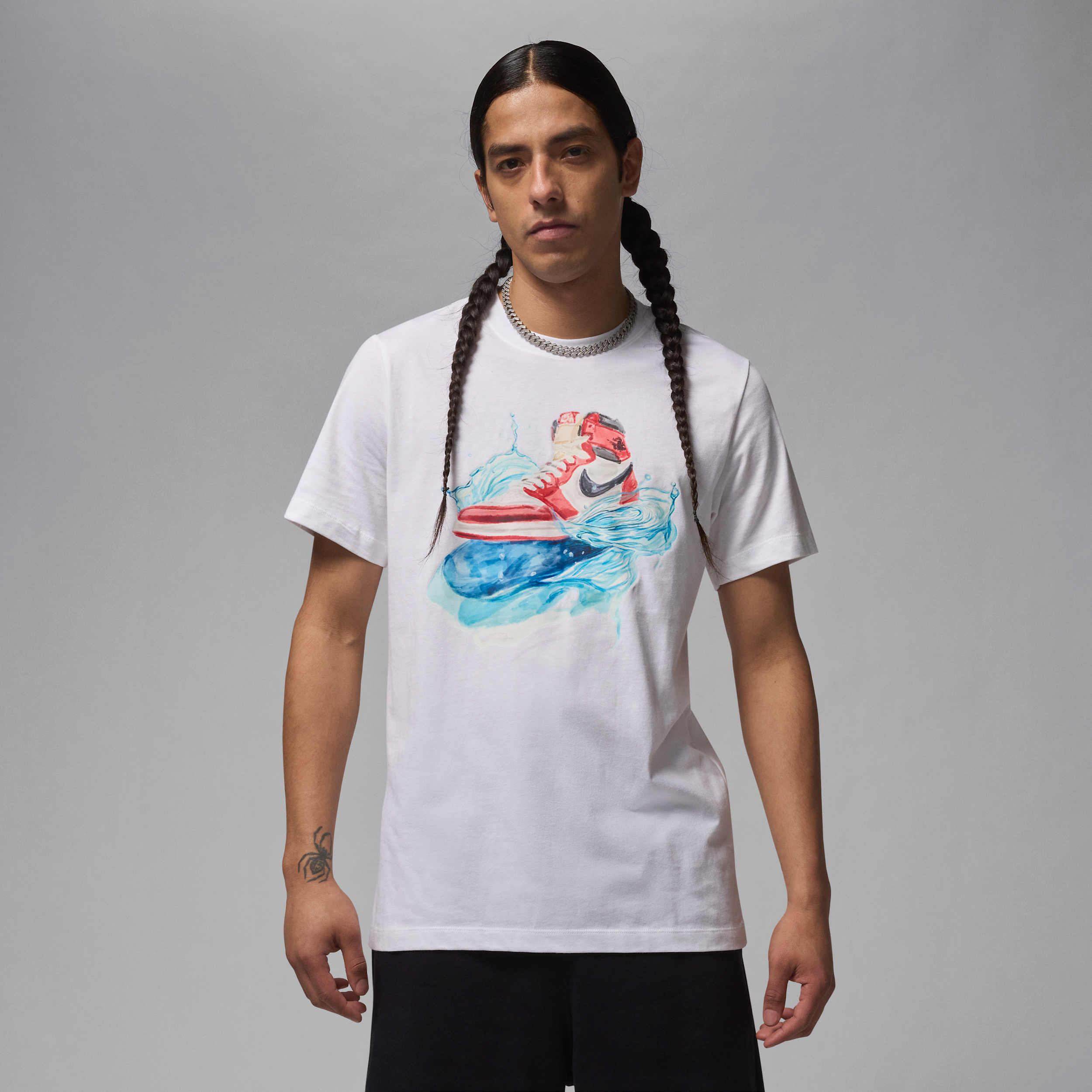 Jordan Men's Flight Essentials Aj1 Short-sleeve T-shirt In White