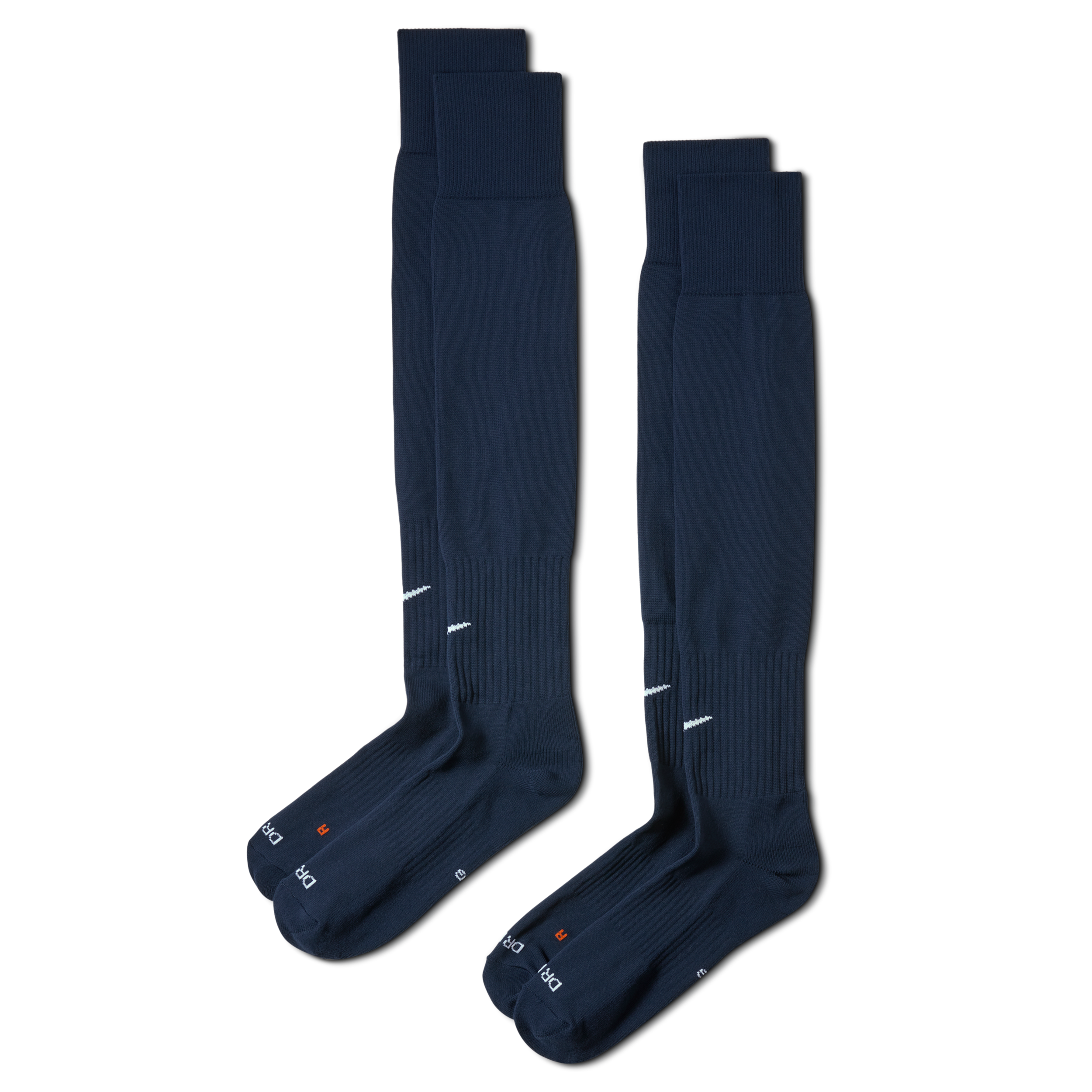 Nike Over-The-Calf Baseball and Softball Socks - 2 Pack, Men's, Large, College Navy/White