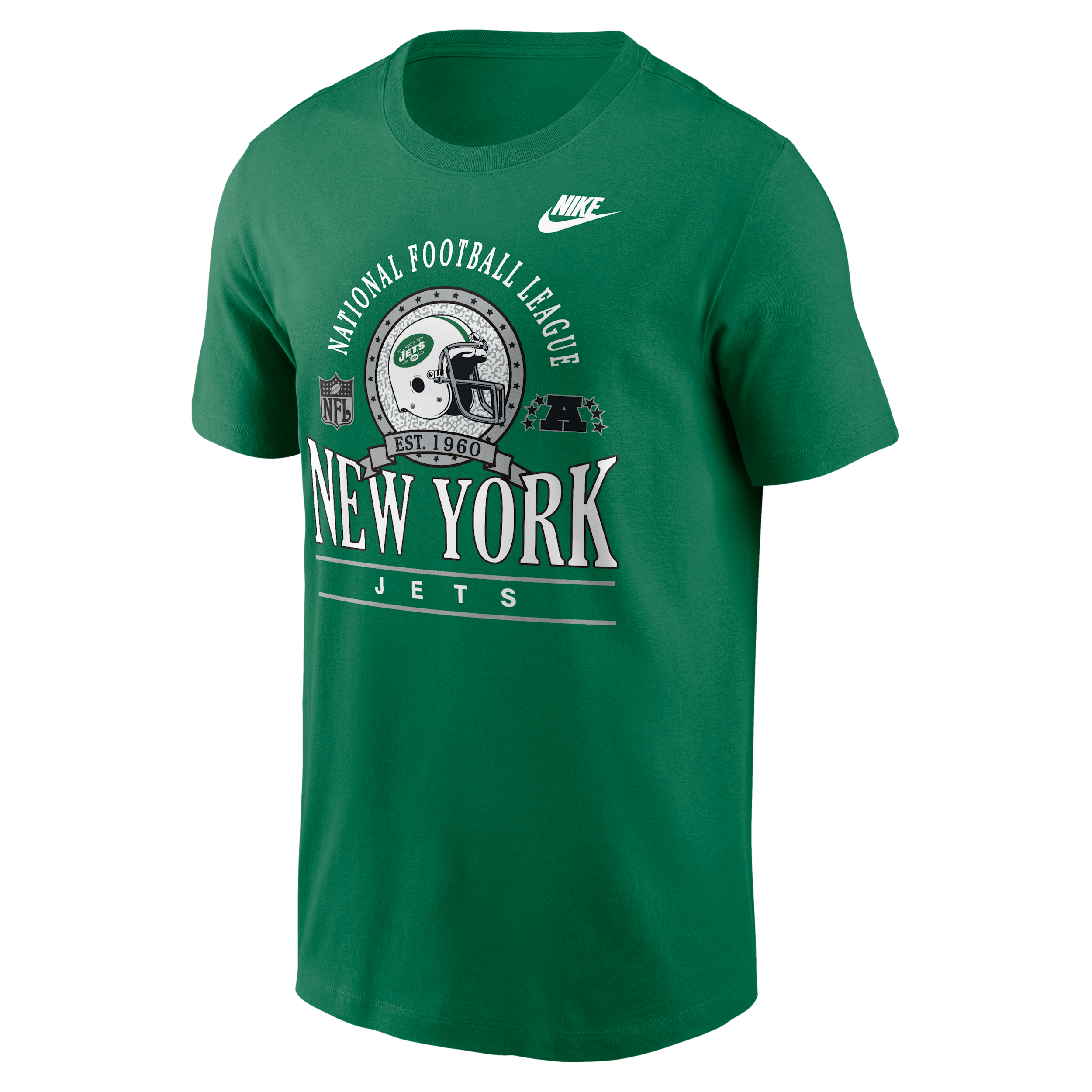 New York Jets Rewind Essential Nike Men's NFL T-Shirt in Green | N19930R8ZV-R8L