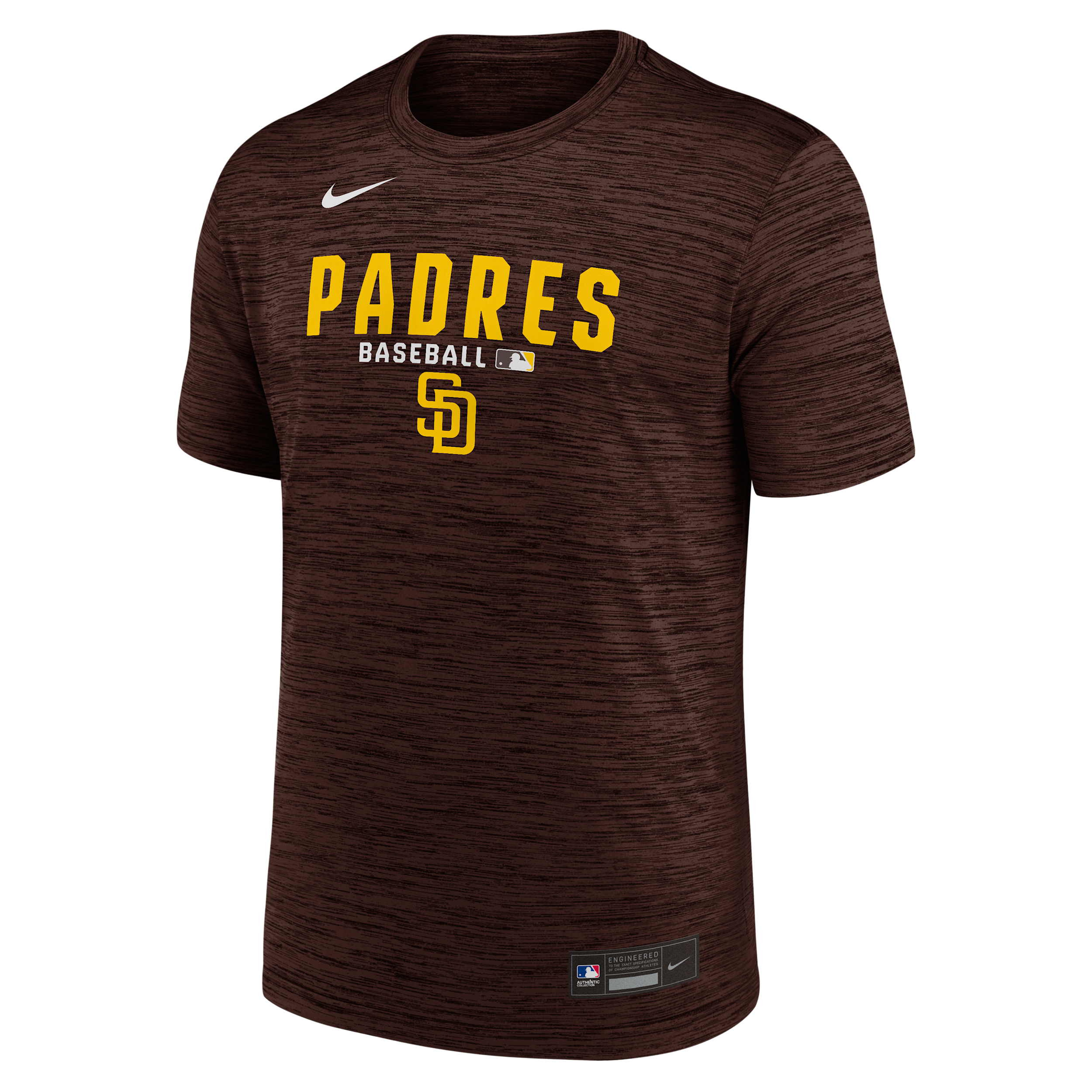 San Diego Padres Authentic Collection Nike Men's Dri-FIT MLB T-Shirt in Brown | 02ER20QPYP-RMG