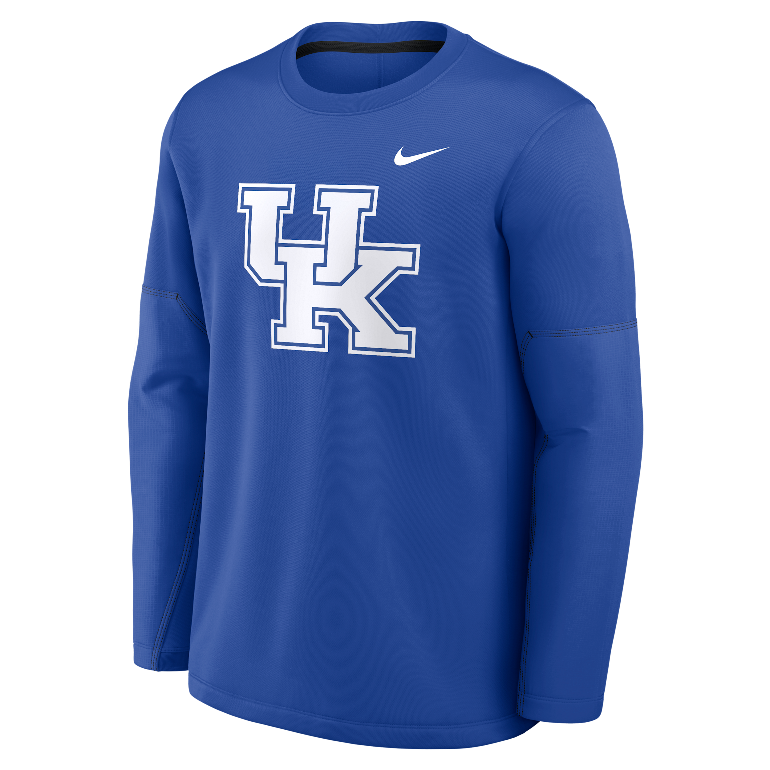 Kentucky Sideline Coaches Nike Men's Therma-FIT College Long-Sleeve T-Shirt in Blue | 03BR07S8NKY-6P4