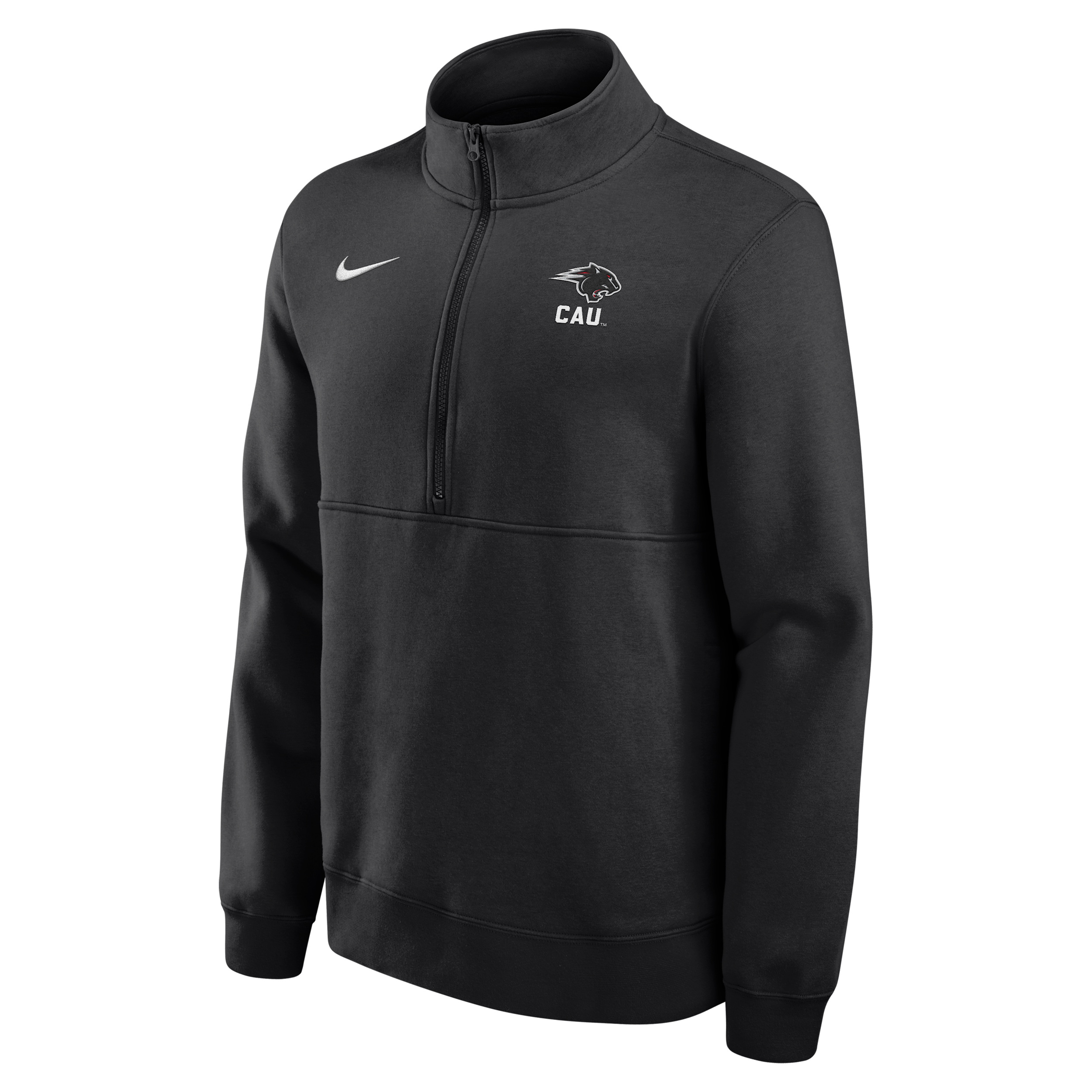 Clark Atlanta University Panthers Club Nike Men's College Fleece Half-Zip Top in Black | M34407CLAU26-BLK