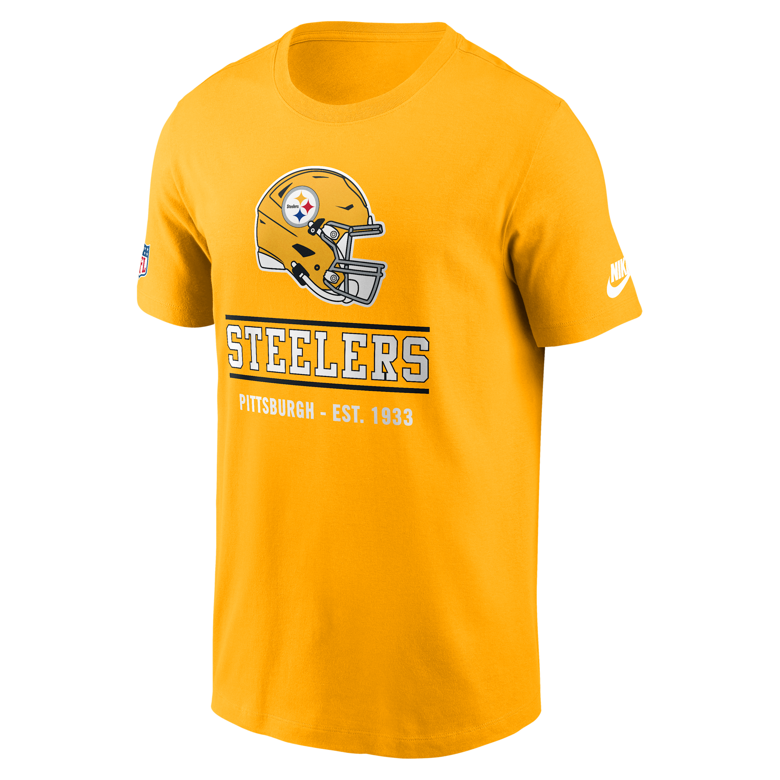 Pittsburgh Steelers Essential Nike Men's Dri-FIT NFL Short-Sleeve T-Shirt in Brown | 02ET76IQ7L-TC1