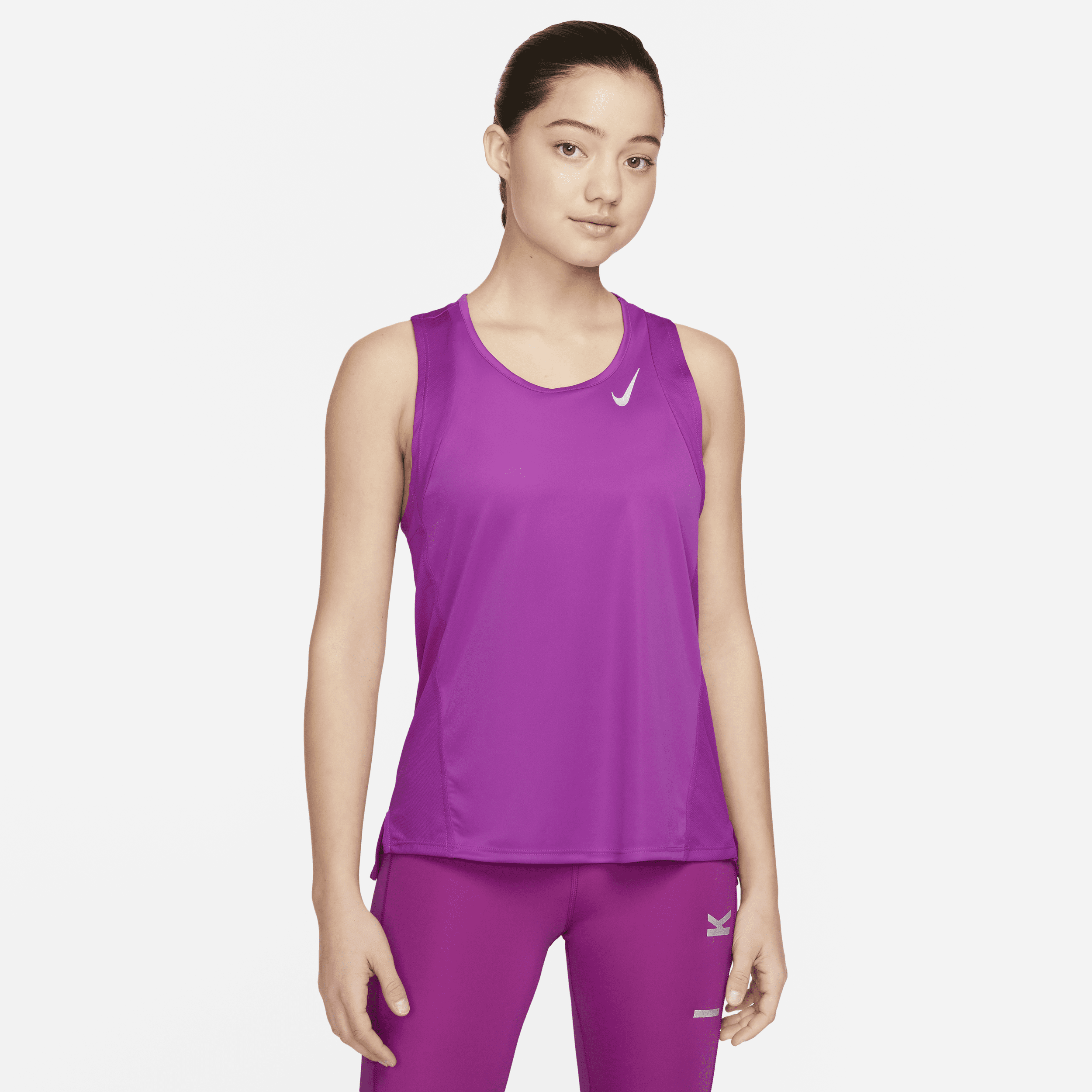 Nike Women's Drifit Race Running Singlet In Purple ModeSens