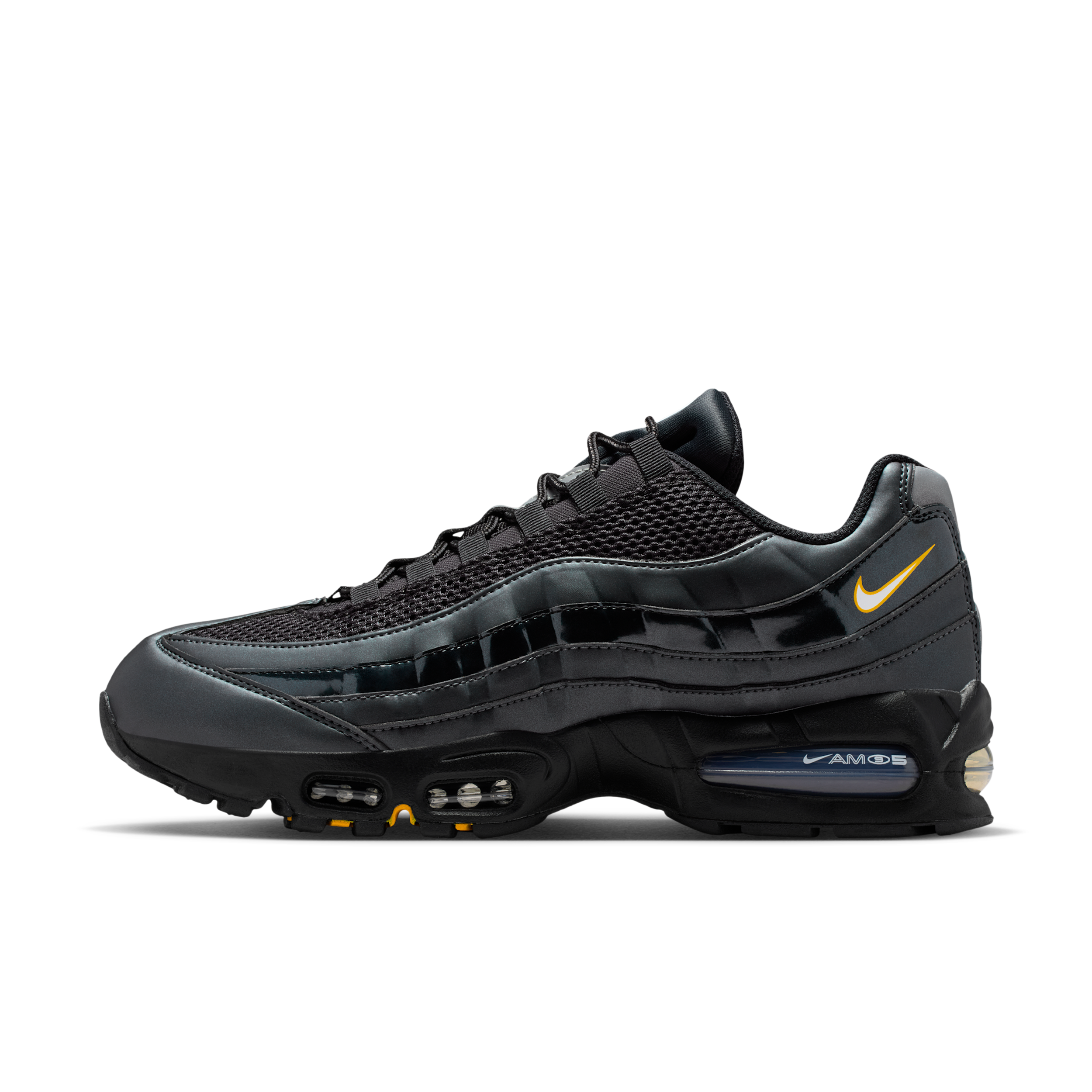 Nike Mens Air Max 95 OG Dimension - Running Shoes - Black / Silver Size 11.0