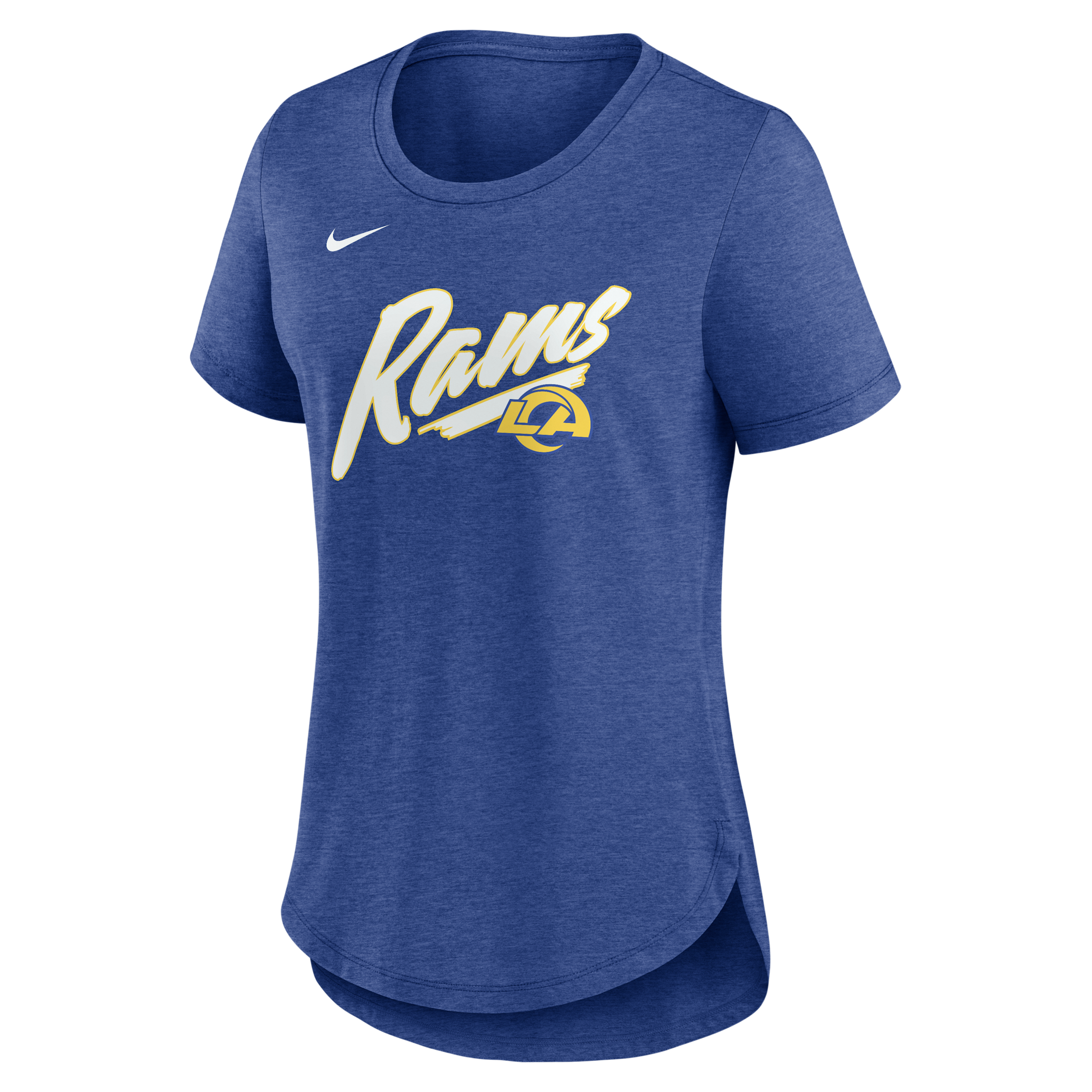 Los Angeles Rams Primetime Nike Women's NFL T-Shirt in Blue | NKMVEX499X-NFN
