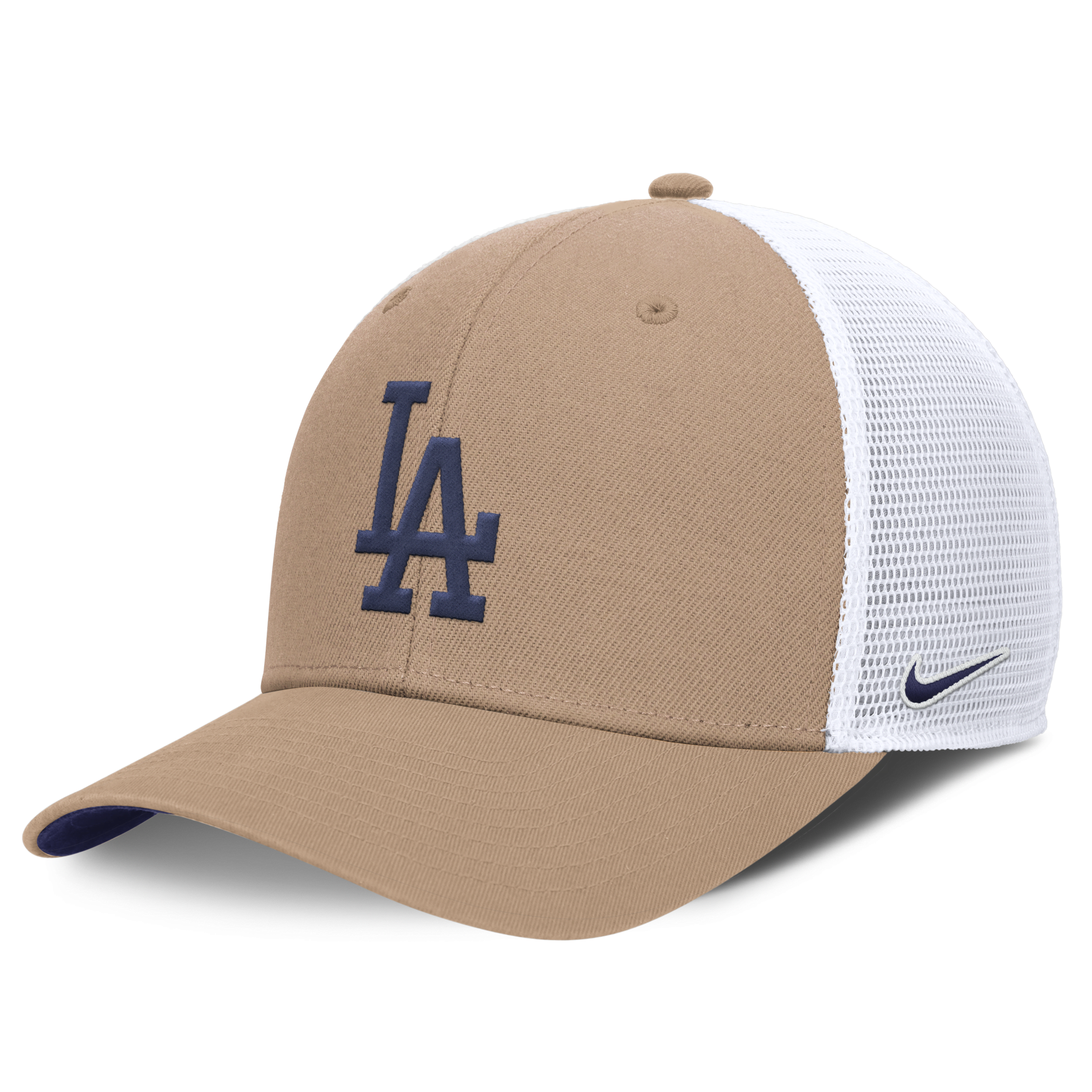 Shop Nike Los Angeles Dodgers Hemp Rise  Men's Mlb Trucker Adjustable Hat In Brown