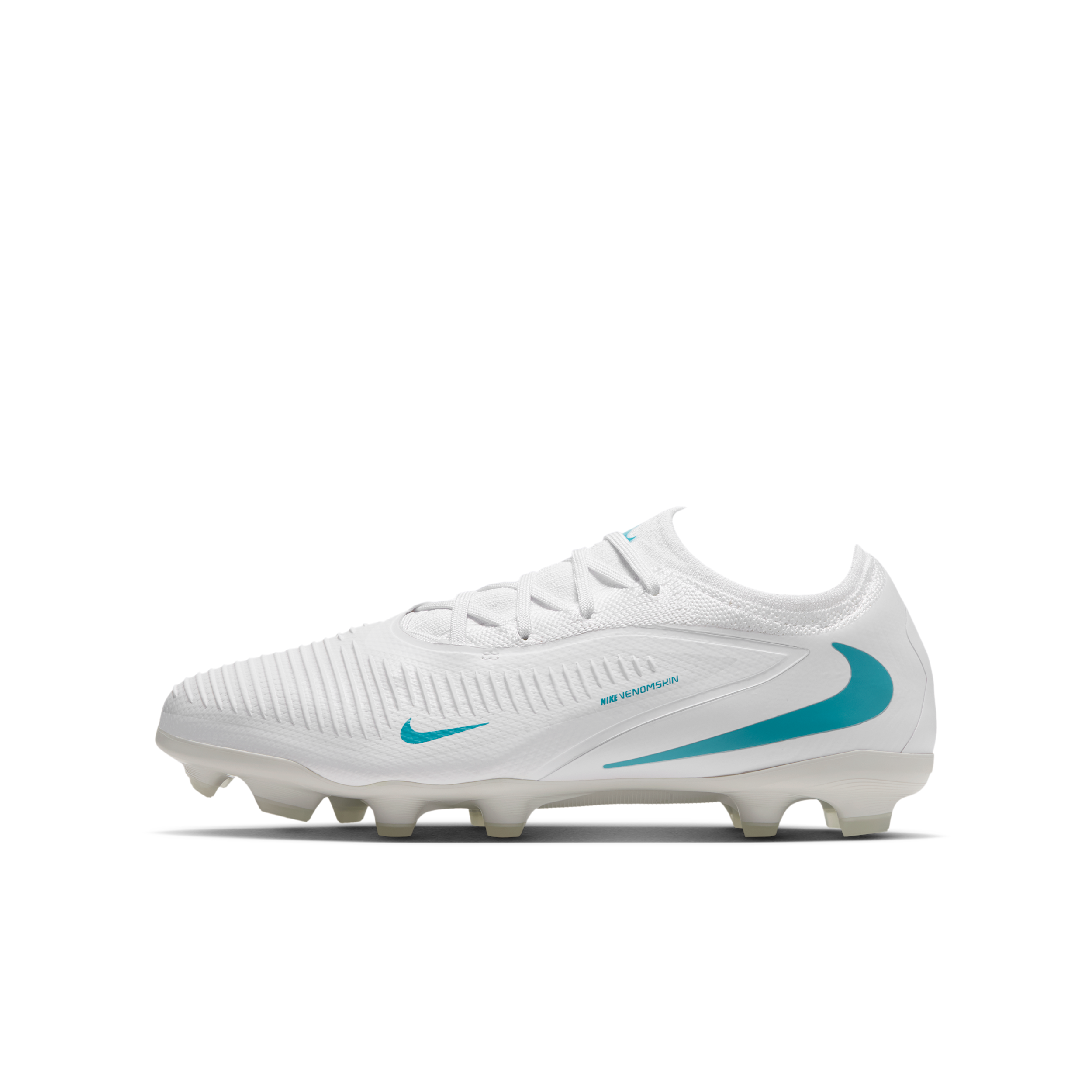 Nike Jr. Phantom 6 Low Pro Big Kids' Multi-Ground Soccer Cleats in White | HM9204-100