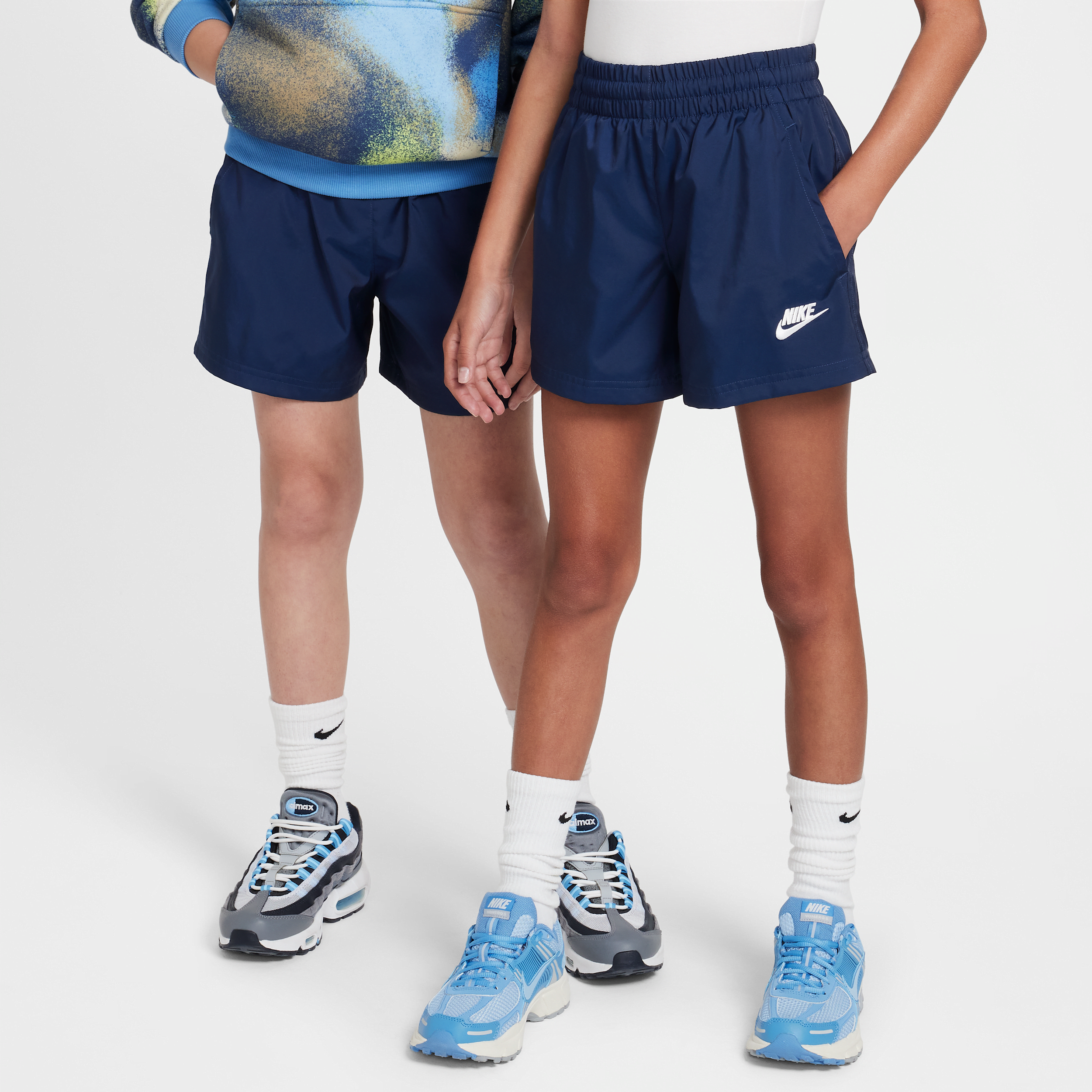 Nike Sportswear Club Big Kids' 4.5" Woven Shorts in Blue | HF8134-410