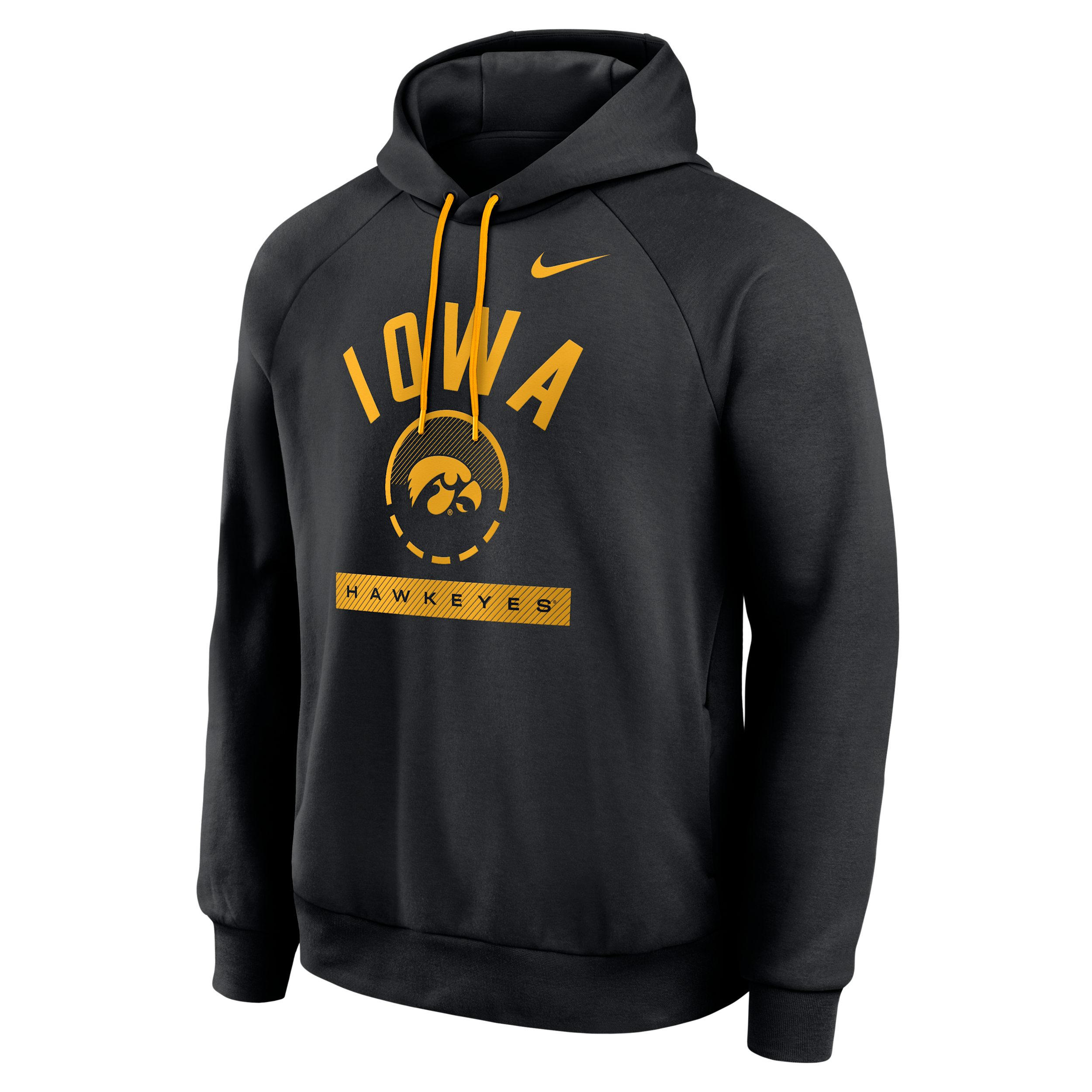 Iowa Courtside Nike Men's Dri-FIT College Pullover Hoodie in Black | 04EJ057YIA-USU
