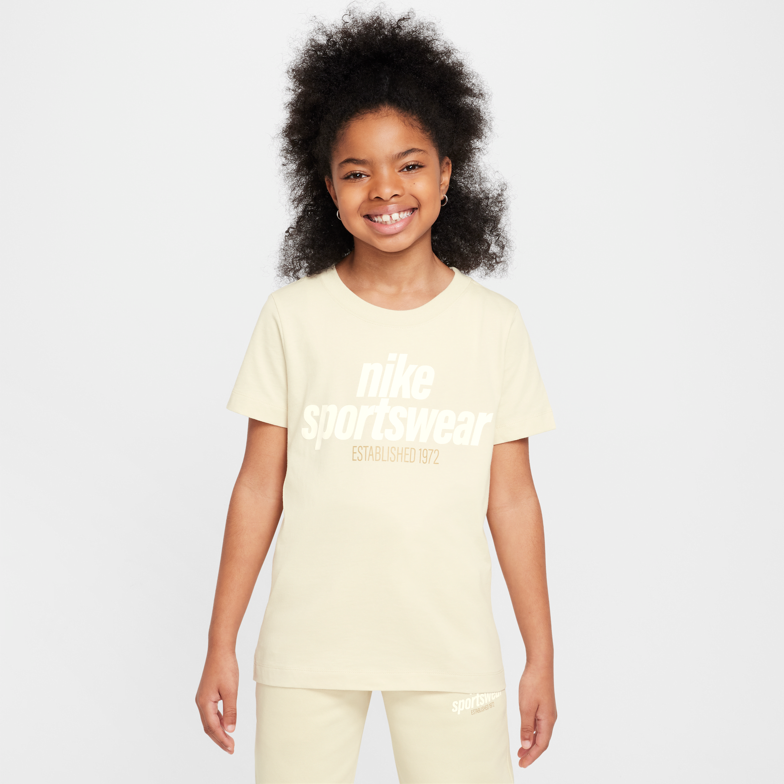 Nike Sportswear Big Kids' T-shirt In Brown