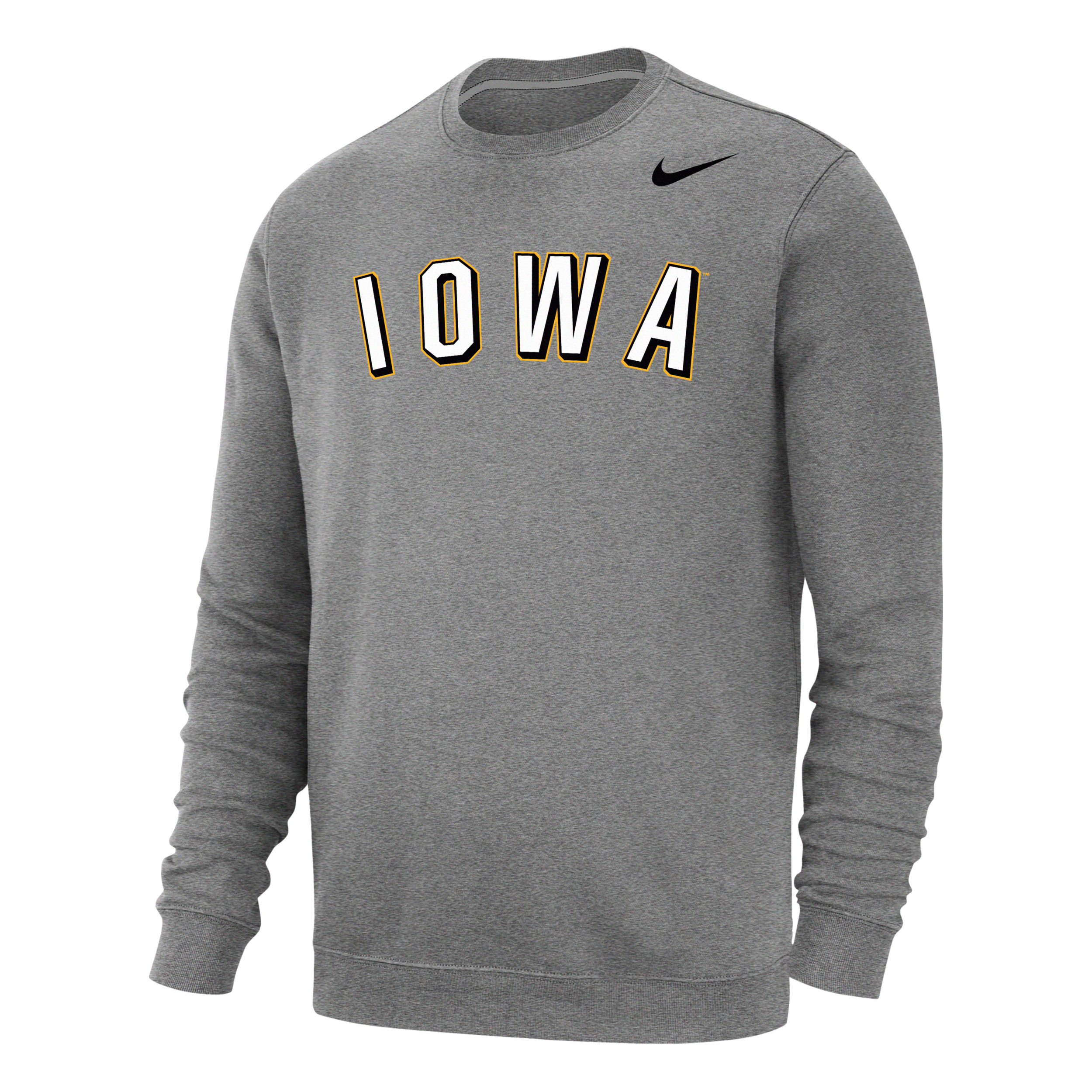 Nike Iowa Club Fleece  Men's College Sweatshirt In Grey