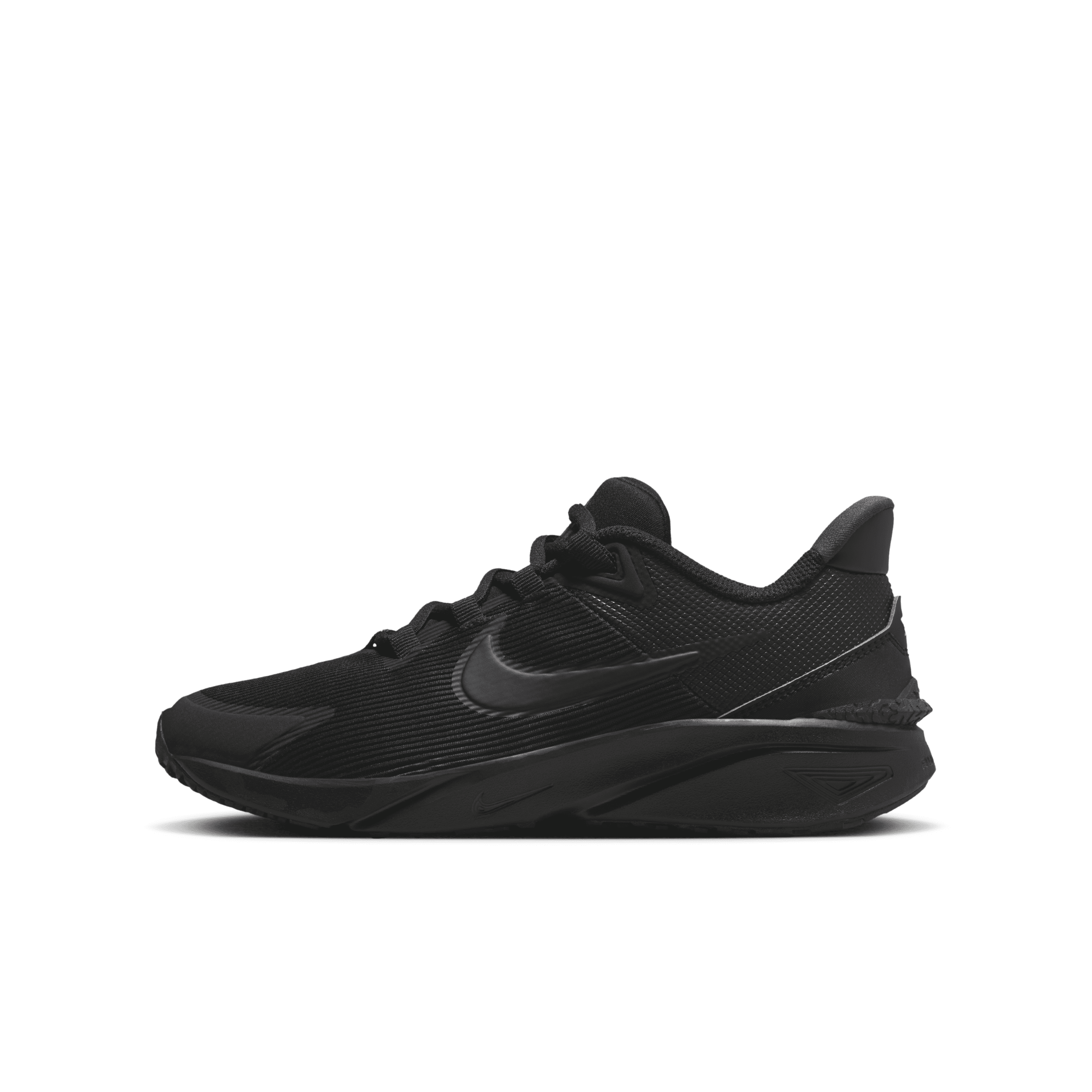 Nike Star Runner 4 Big Kids' Road Running Shoes In Black