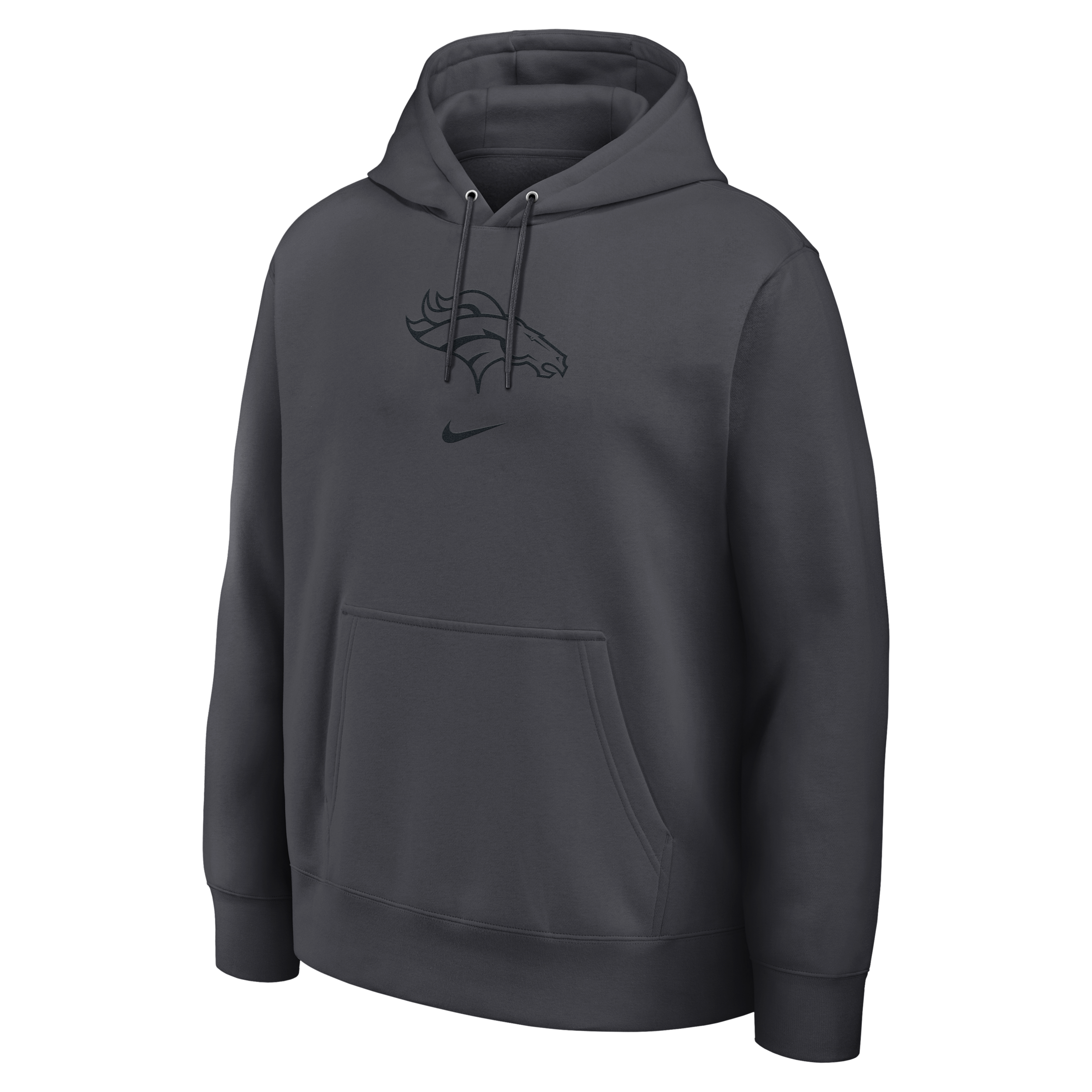Denver Broncos Washed Club Nike Men's NFL Pullover Hoodie in Grey | 16TW06F8W-DQ6