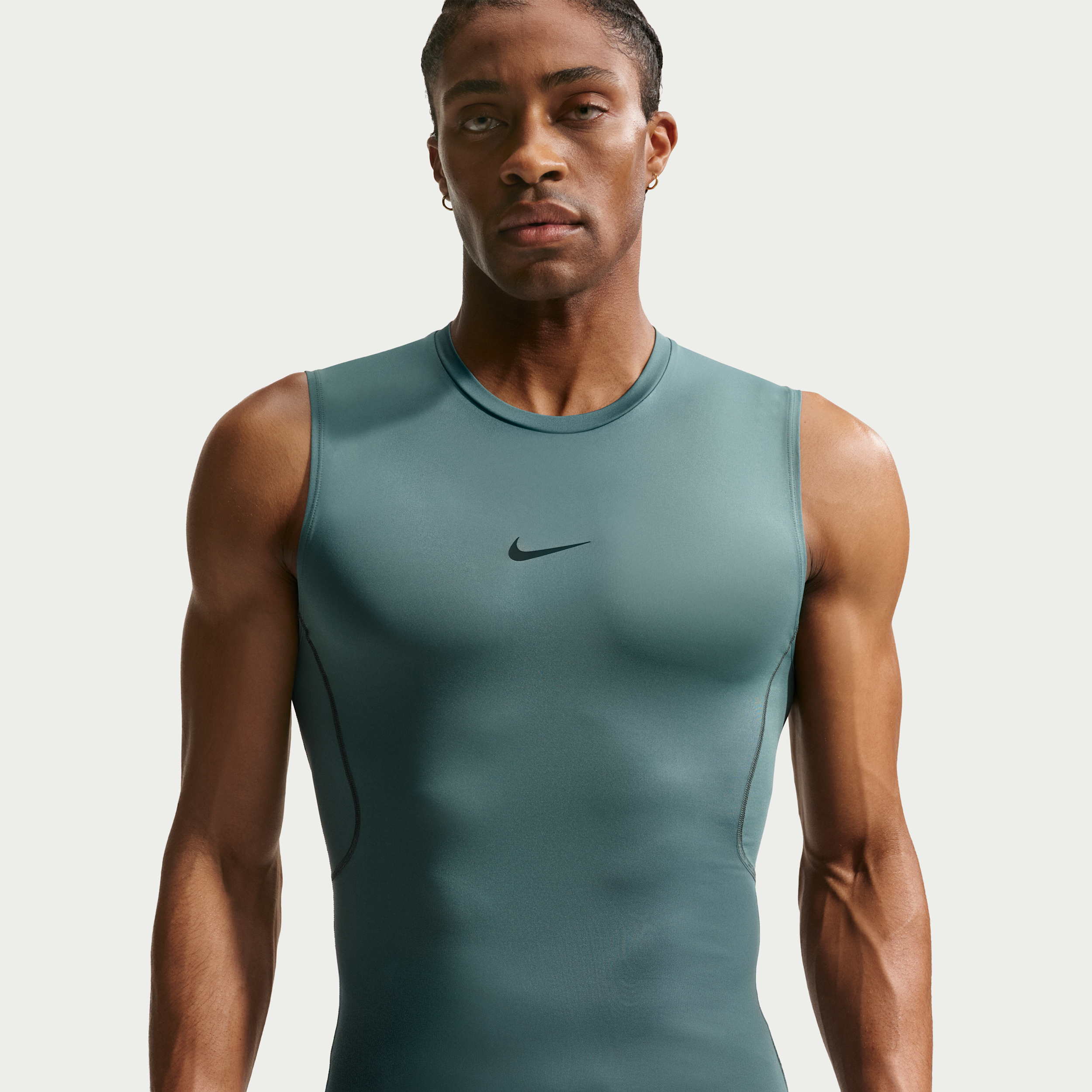 Men's Nike Pro Dri-FIT Tight Sleeveless Fitness Top in Grey | FB7914-382