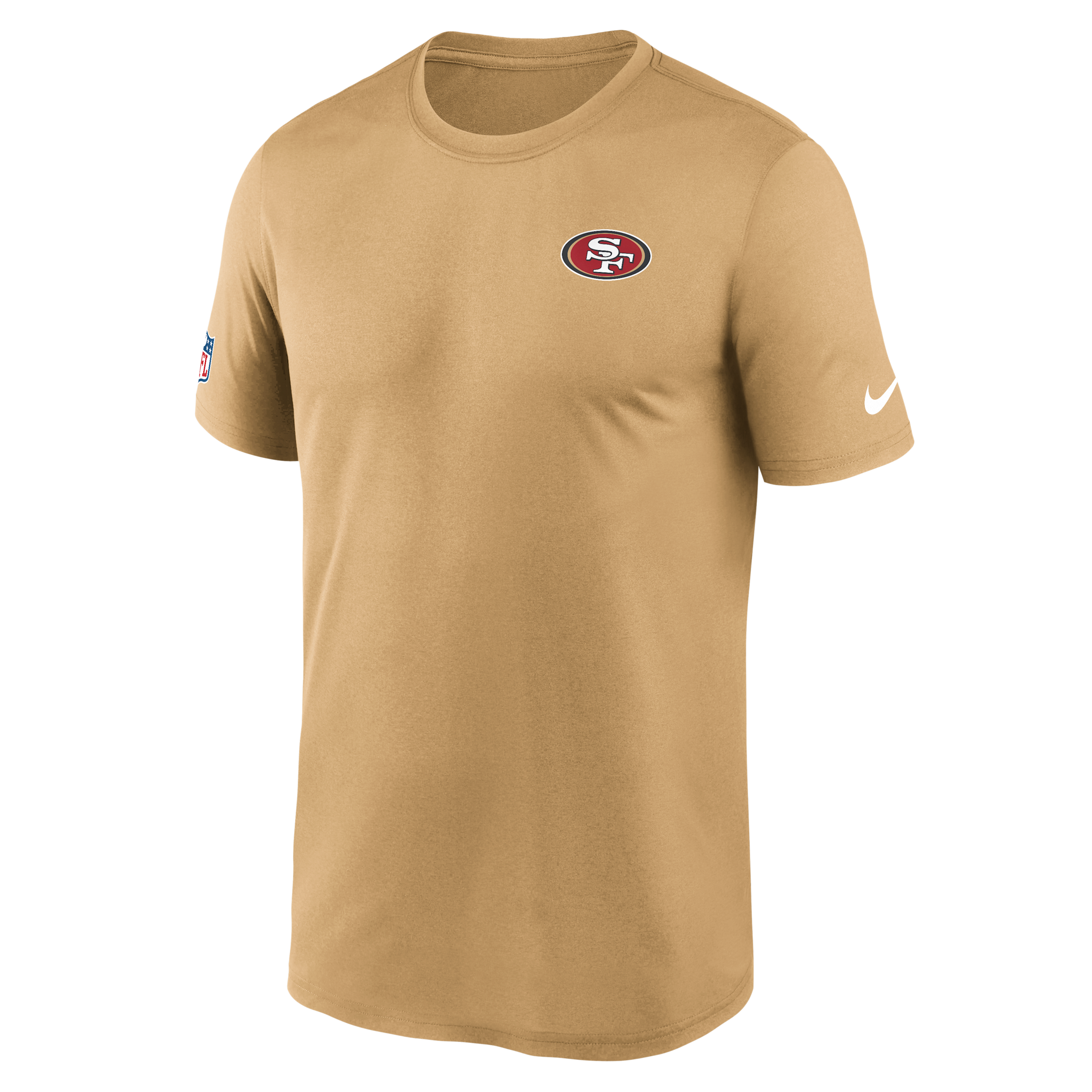 San Francisco 49ers Legend Small Logo Nike Men's Dri-FIT NFL T-Shirt in Brown | 02TI79V73-FEJ