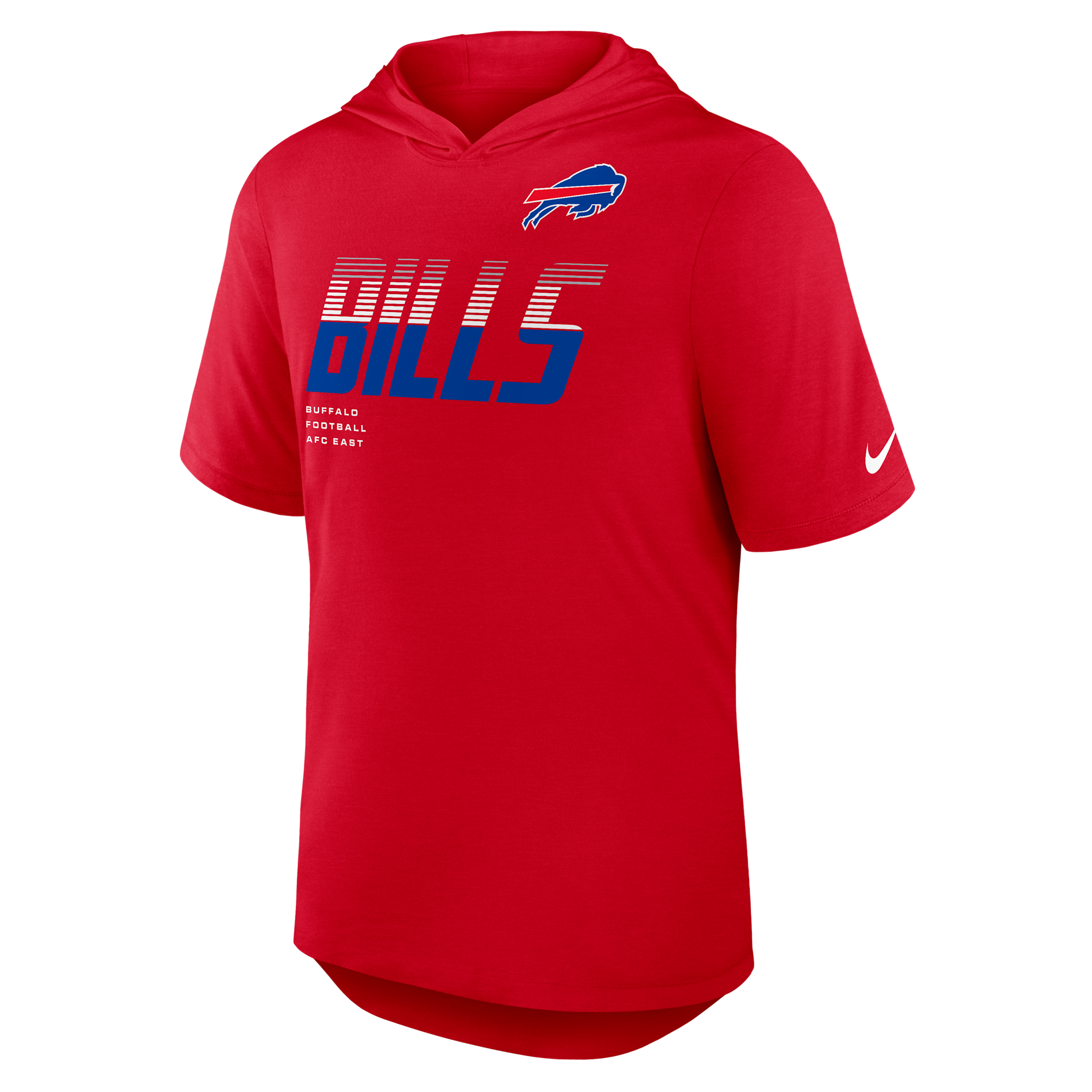 Buffalo Bills Nike Men's Dri-FIT NFL Hooded T-Shirt in Red | 03NB65N81-W9H